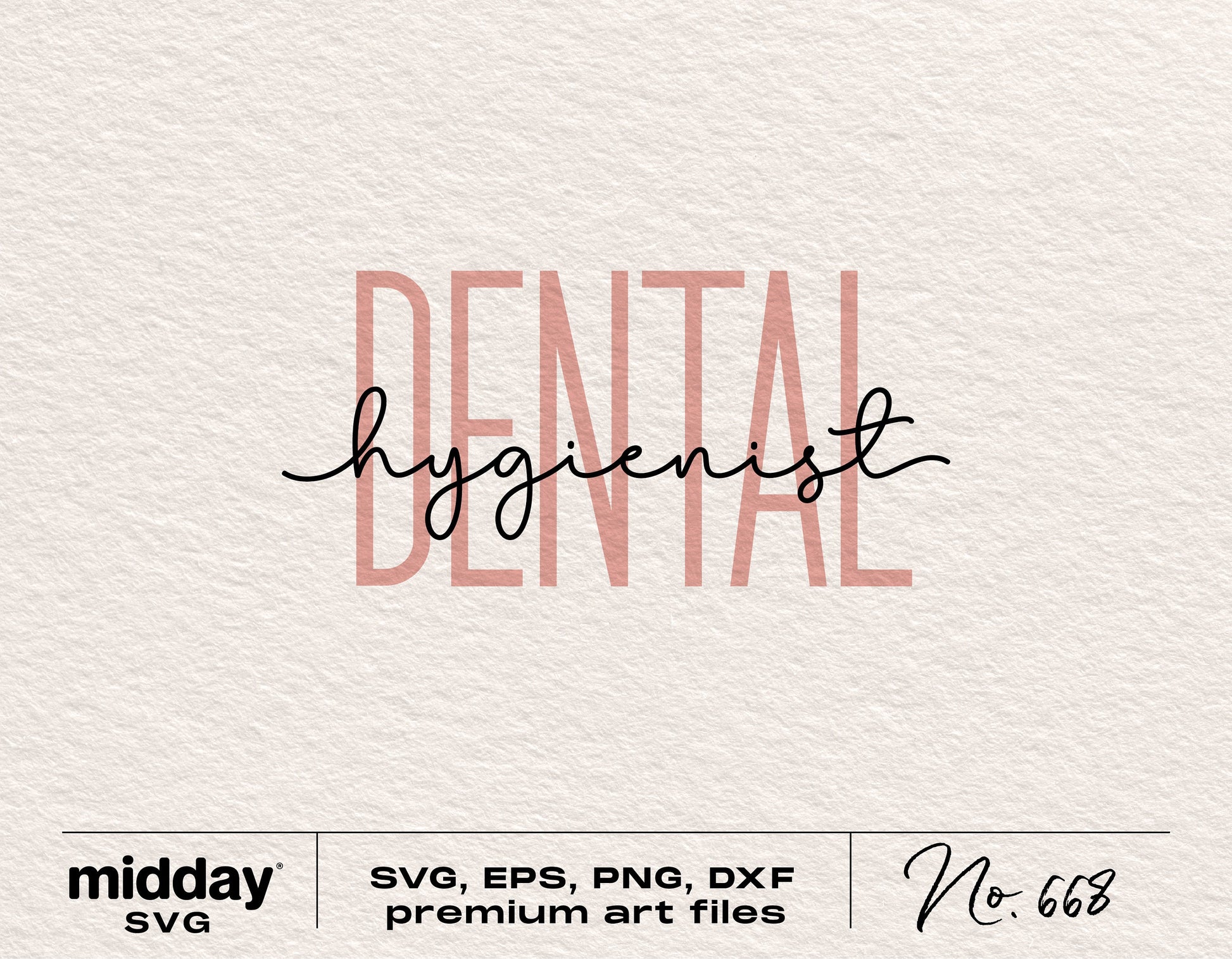 Dental Hygienist SVG cutting file for Cricut and Silhouette projects, includes png, eps, dxf formats, perfect for dental gifts.