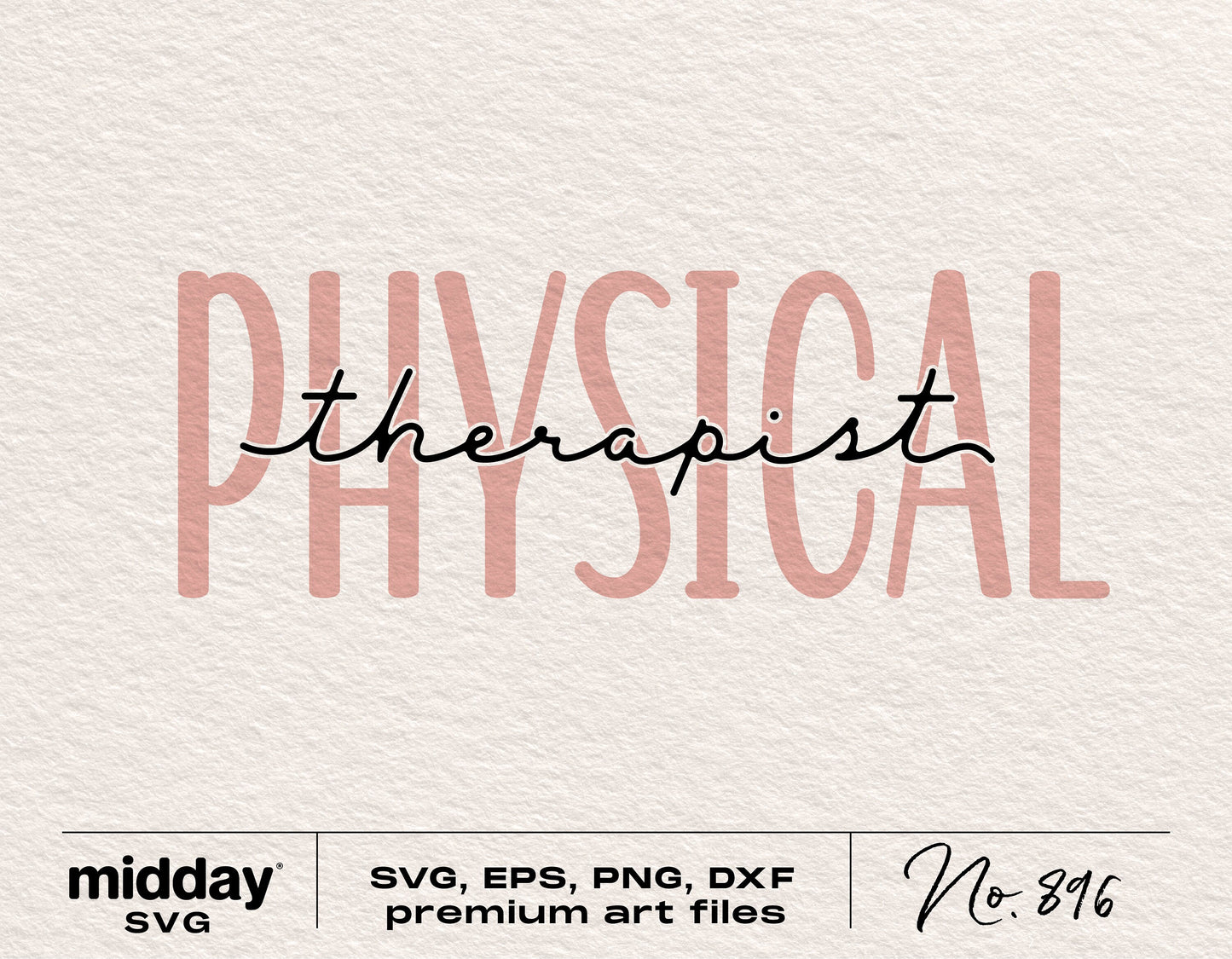 Physical Therapist SVG file for Cricut and Silhouette, includes PNG, DXF, and EPS formats, ideal for shirts and mugs.