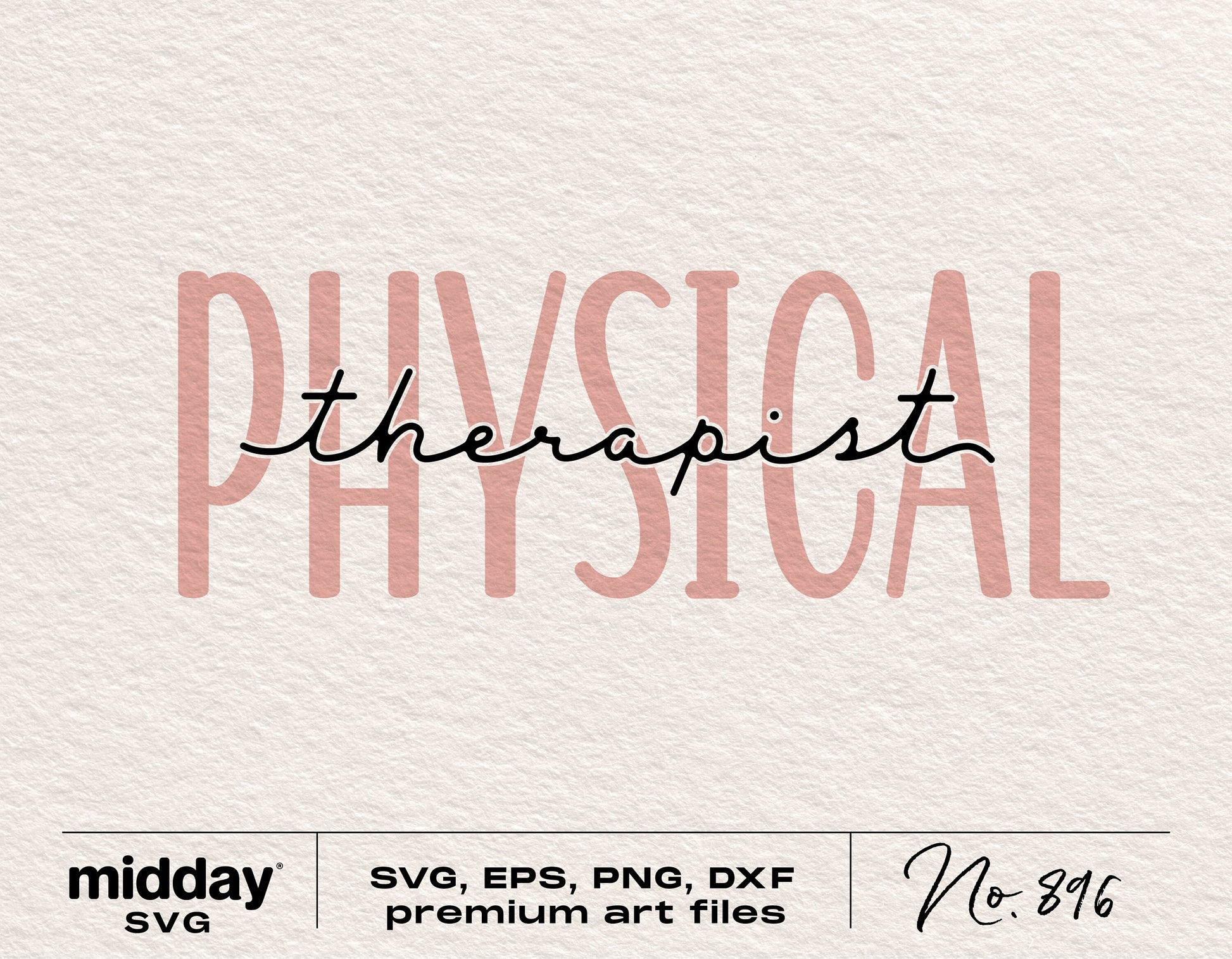 Physical Therapist SVG file for Cricut and Silhouette, includes PNG, DXF, and EPS formats, ideal for shirts and mugs.