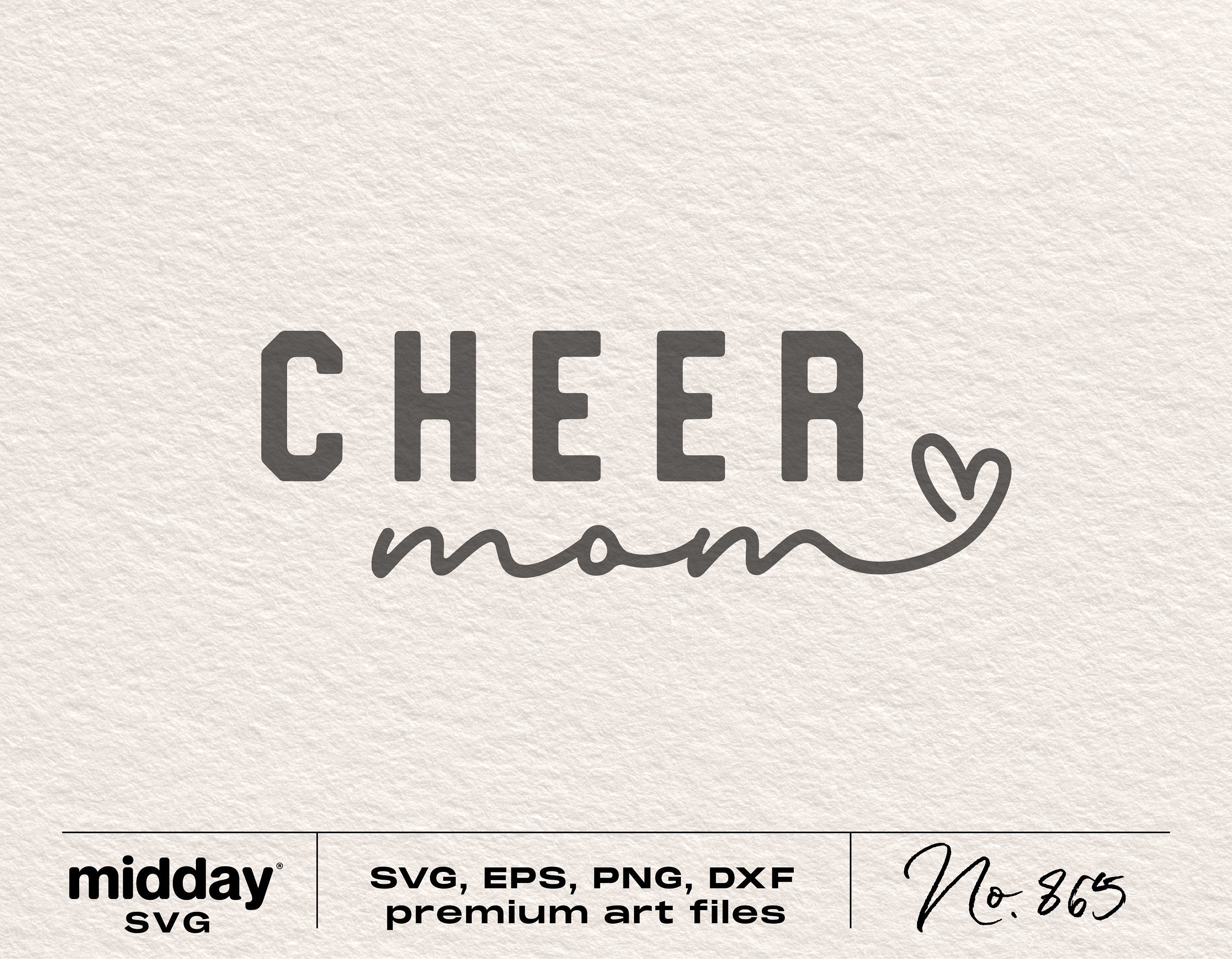 Cheer Mom svg, Png Dxf Eps, Cheer Mom Cut File, Team Spirit svg, dxf, eps, png, Cheerleader, Minimal, Silhouette, Cricut, Digital Download