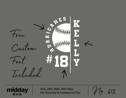 Custom Tball Team Shirt Design with Free Font and SVG, EPS, PNG, DXF Formats Included