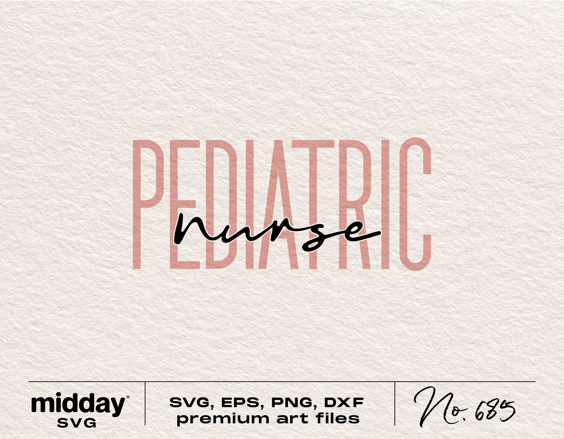 Pediatric Nurse SVG design for Cricut and Silhouette, includes SVG, PNG, EPS, DXF formats for crafting or sublimation projects.