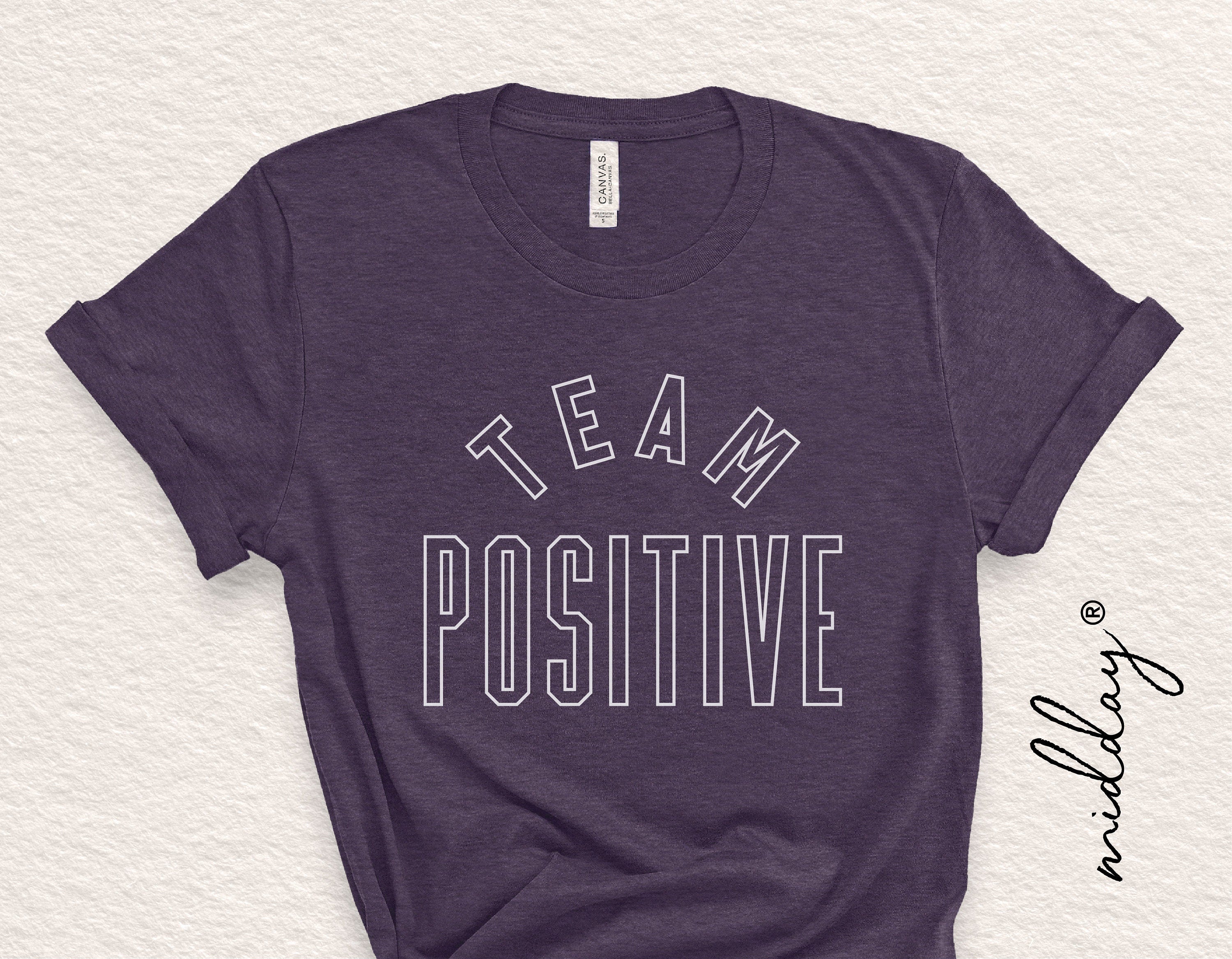 Team Positive Svg, Positive Shirt Png, Inspirational Png, Dxf Eps, Positive Girl Quotes, Motivational Svg, Teacher Quotes, Cricut cut file