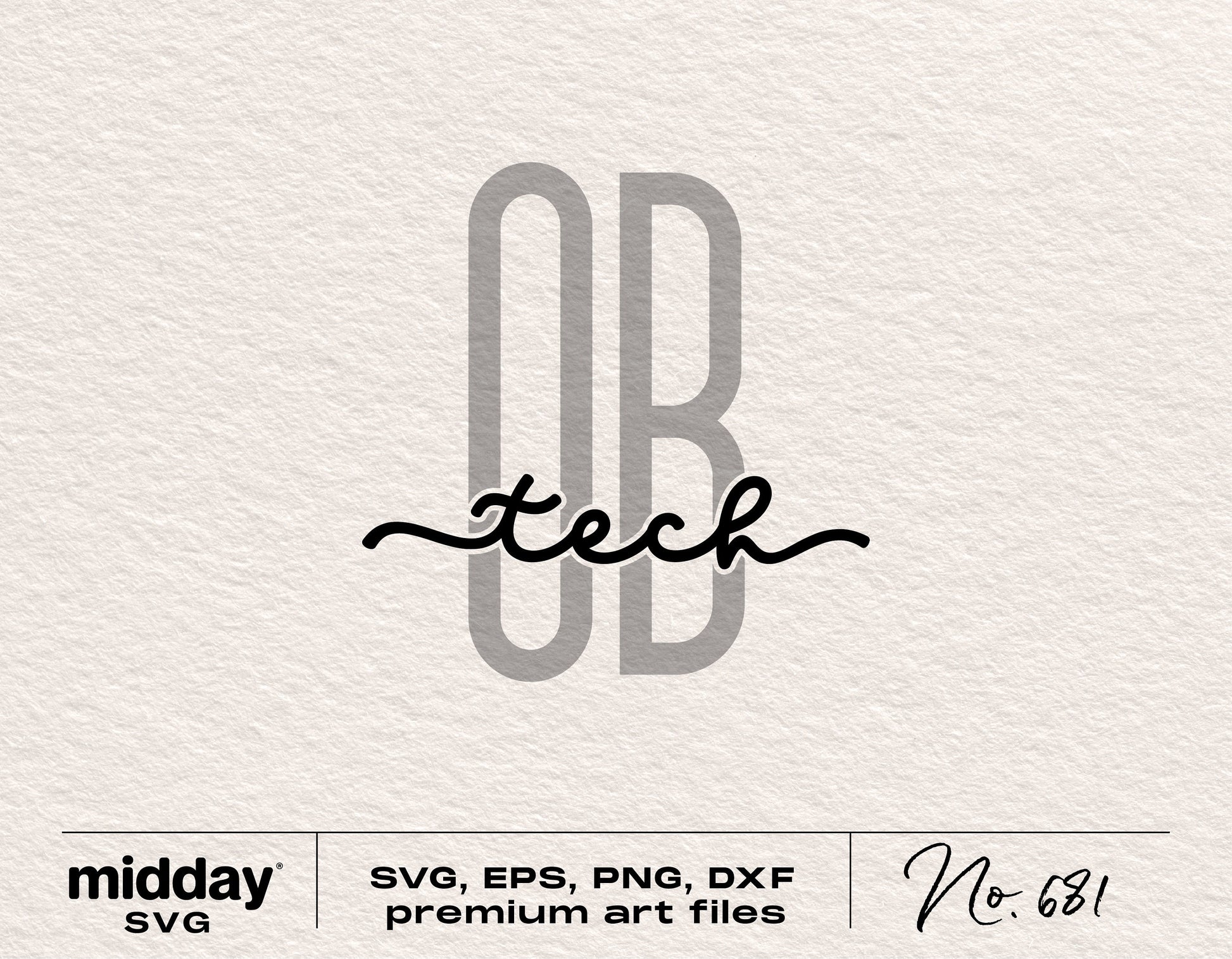 OB Tech silhouette SVG, EPS, PNG, DXF files for Cricut and Silhouette design, obstetrical technician art.
