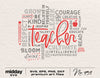 Teacher Word Art Svg, Teacher Shirt Svg Png, Teacher Appreciation Svg, Eps Dxf Ai, Cricut Cut files, Teacher Shirt svg, Teacher Staff Shirts