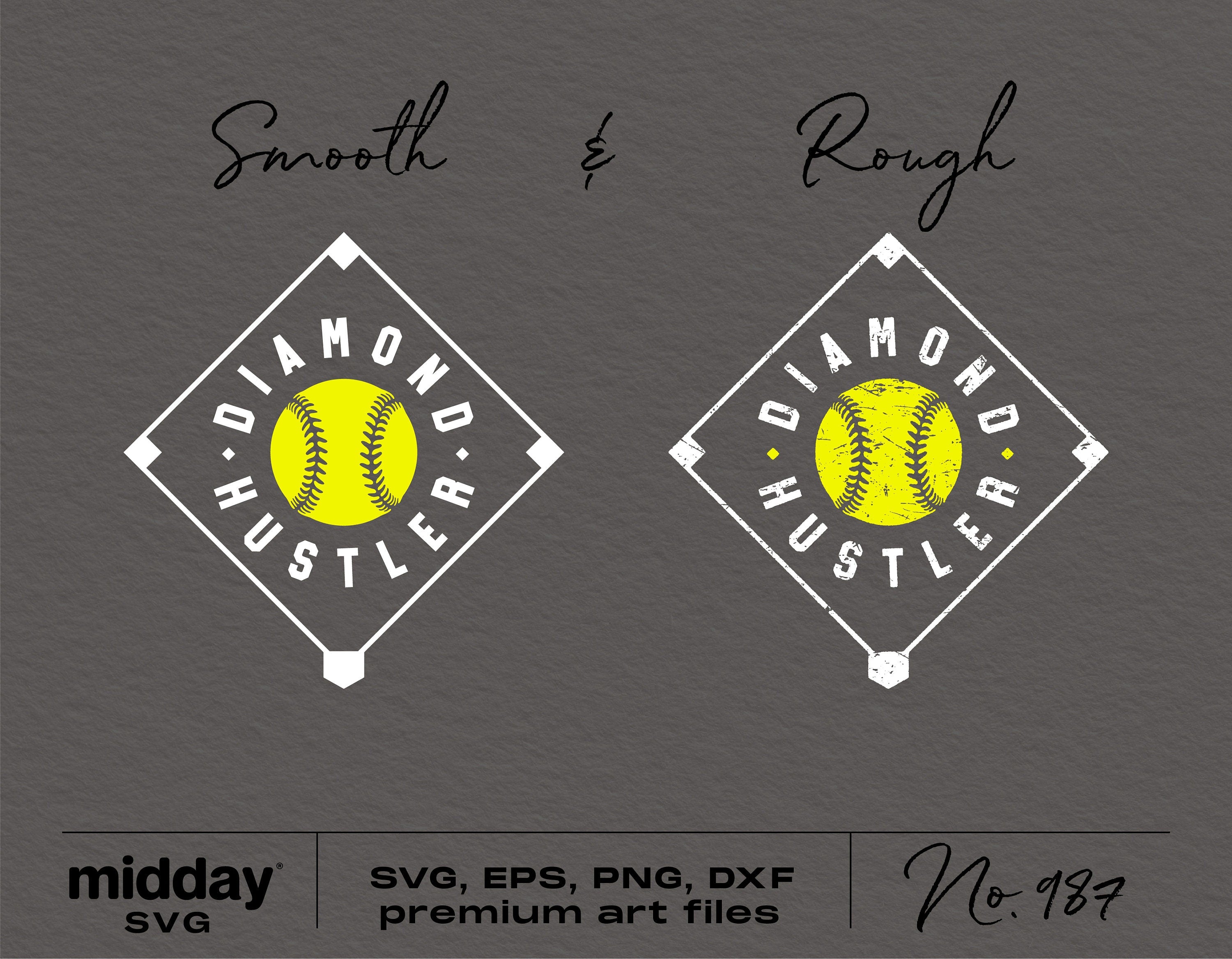 Funny Softball Svg, Png Dxf Eps, Diamond Hustler, Cricut Cut File, Silhouette, Softball Shirt, Sublimation, Digital Download, For Player