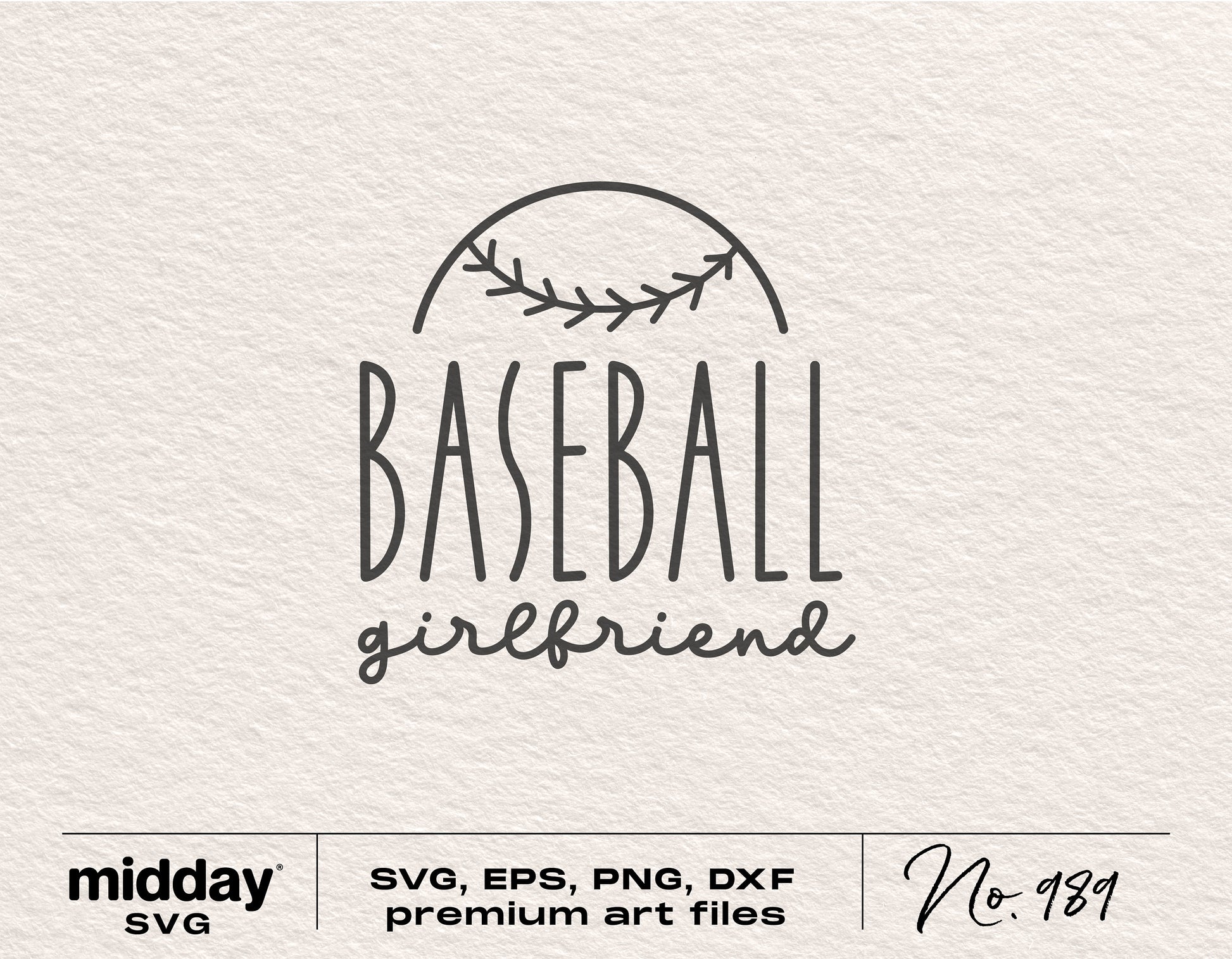 Baseball Girlfriend design for SVG, PNG, EPS, DXF files - Perfect for shirts, tumblers, and hoodies with Cricut and Silhouette use.