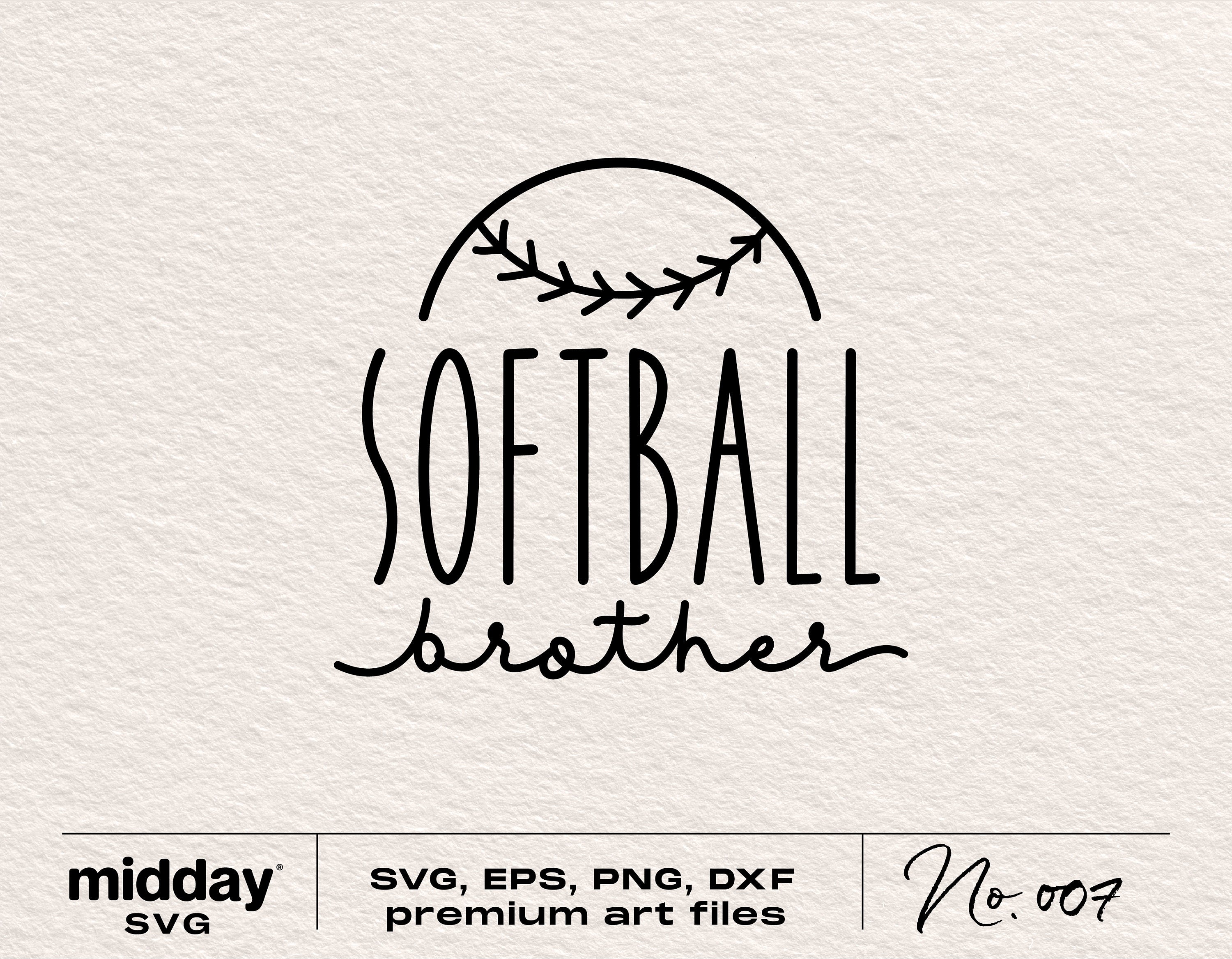 Softball Brother Svg, Png Dxf Eps, Softball Brother Shirt, Cricut Cut Files, Silhouette, Sublimation, Softball Designs, Digital Files