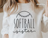 Softball Sister Svg, Png Dxf Eps, Softball Sister Shirt, Sublimation, Cricut Cut Files, Silhouette, Sister Life, Digital Files, Softball