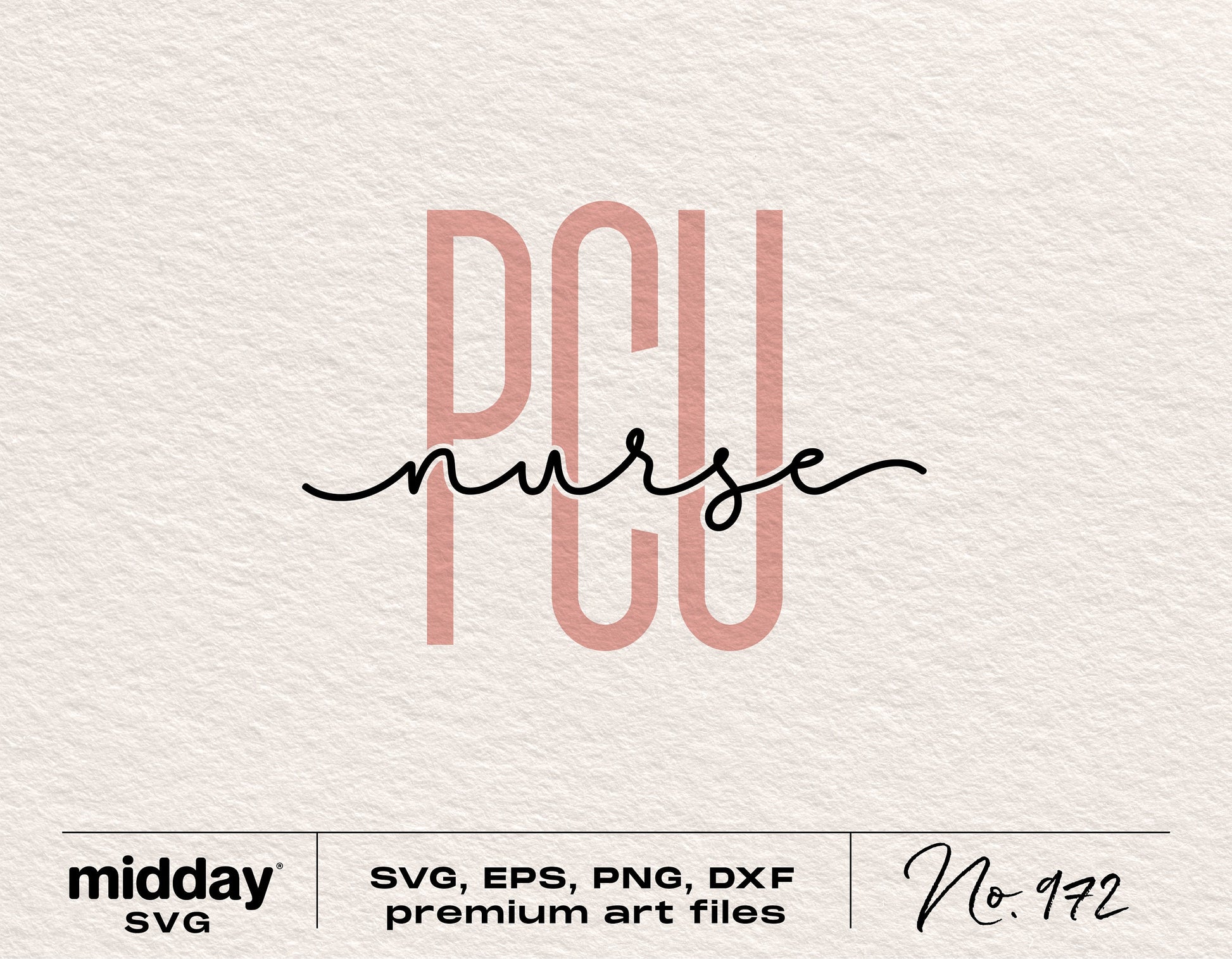 PCU nurse SVG design for Cricut projects, includes PNG, DXF, EPS formats, ideal for Progressive Care Unit nurse crafts and decorations.