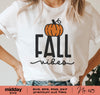 Fall Vibes Svg, Fall Shirt, Autumn Svg, Dxf Png Eps, Autumn Vibes, Fall Quote, Fall Saying, Fall Shirts Gift, Thanksgiving, Cut files Cricut