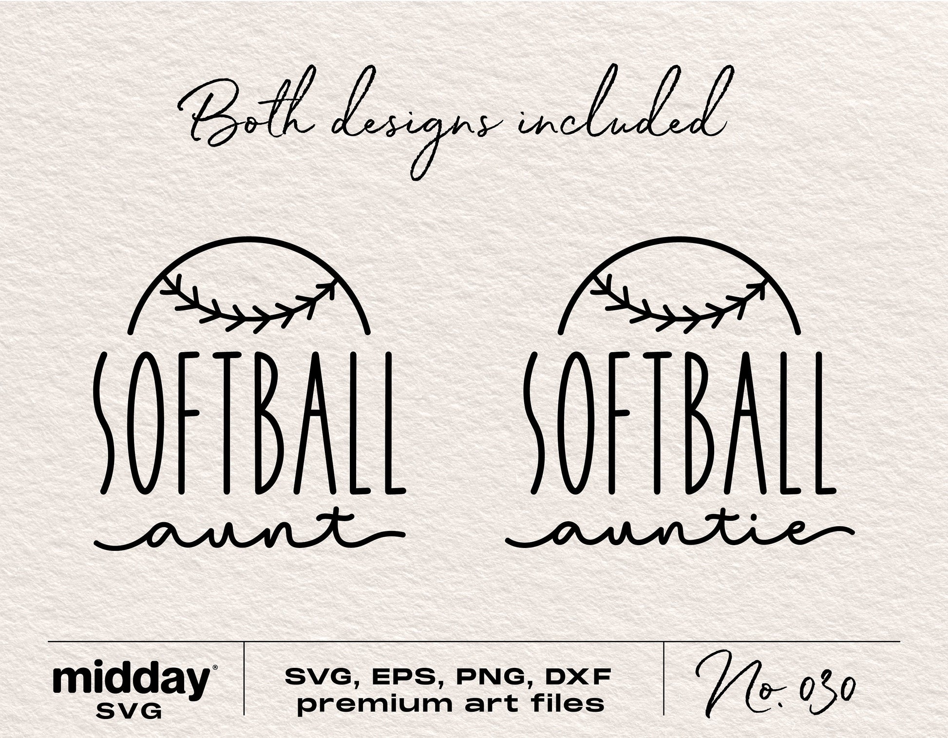 Softball Aunt Auntie SVG design for Cricut and Silhouette with premium art files, includes SVG, EPS, PNG, and DXF formats.