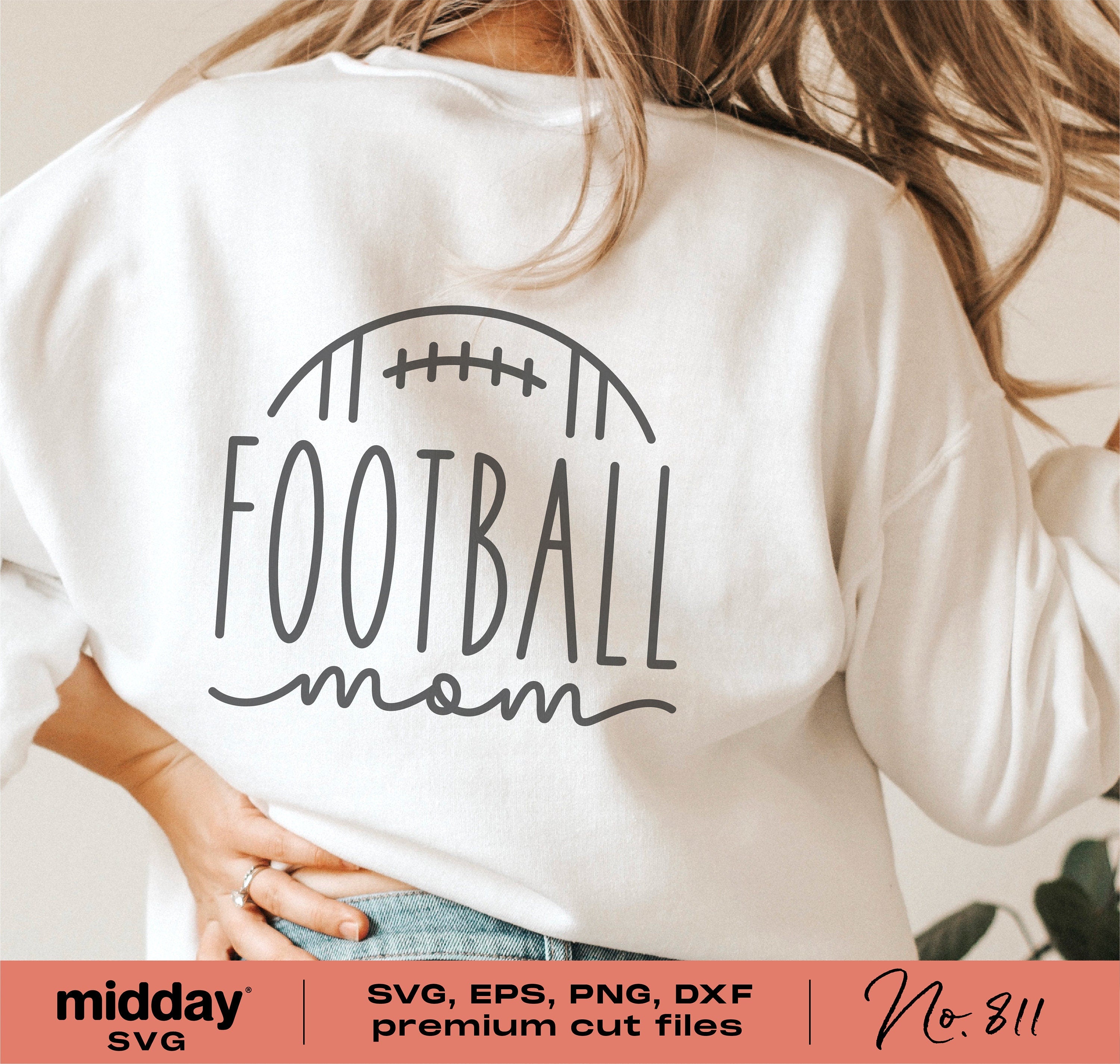 Football Mom Svg, Png Dxf Eps Ai, Football Mom Shirt Png, Design for Tumbler, Sweatshirt, Visor, Cricut, Silhouette, Sublimation, Digital