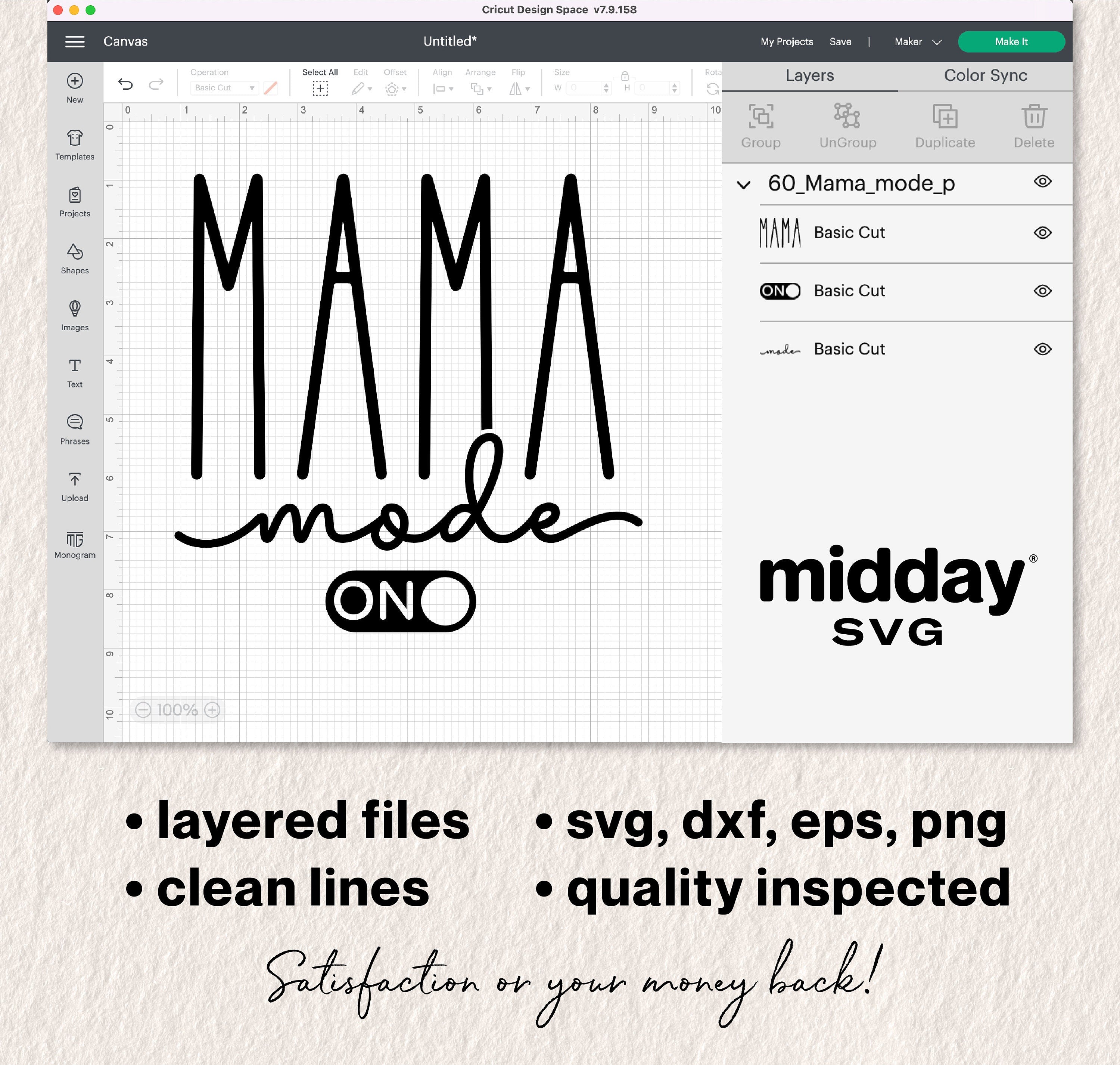 Mama Mode Svg, Png Dxf Eps, Mom Mode, Funny Mom Life Shirts Svgs, Mom Cut Files, Cricut, Silhouette, Mom Life Svg, Mothers Day svg, Digital