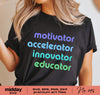 Teacher Svg, Educator Motivator, Png Dxf Eps, Teacher Shirt, Teacher Appreciation, Teacher Tumbler Art, Cricut Cut Files, Silhouette