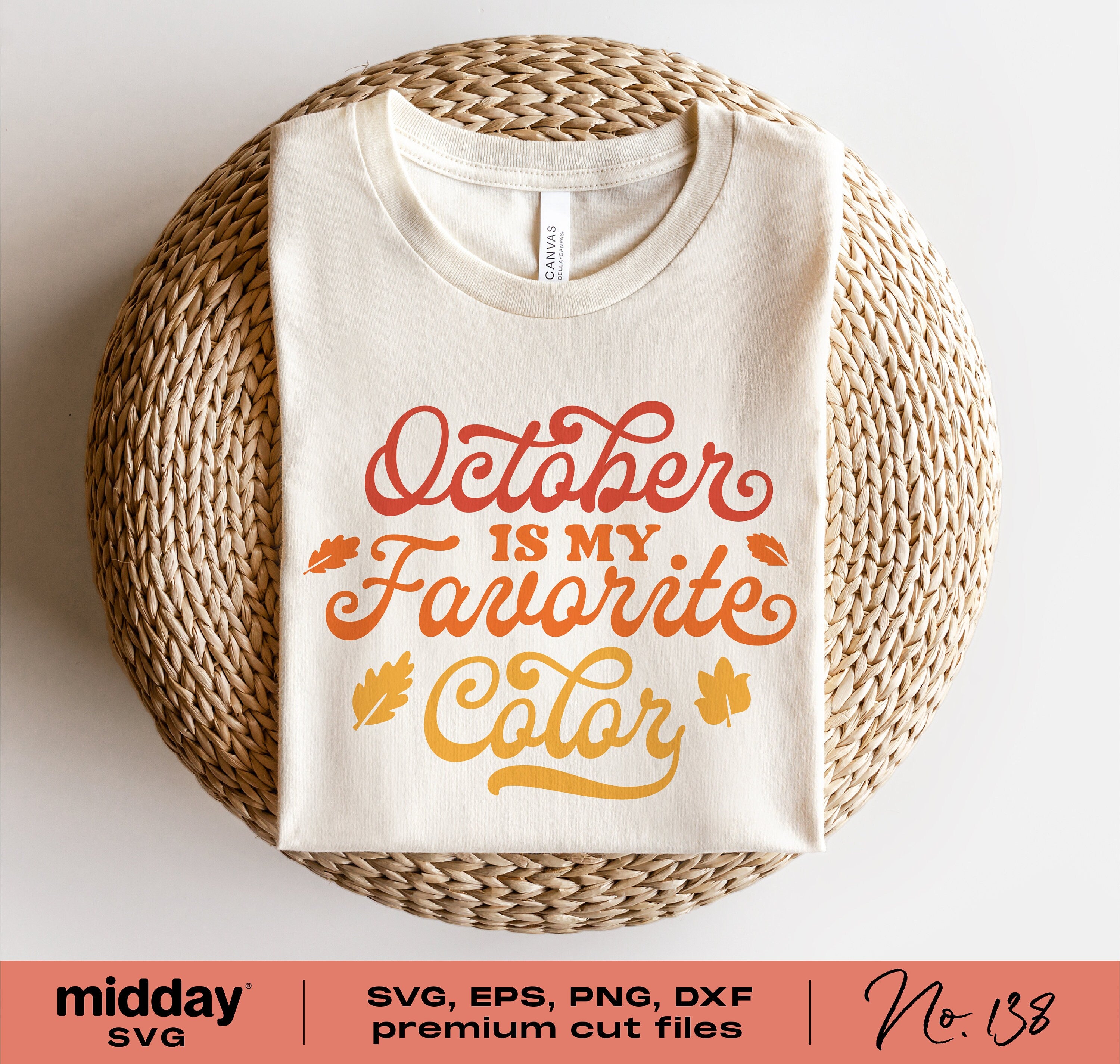 October Is My Favorite Color, Svg Png Dxf Eps, Funny Fall Autumn Shirt, Cricut Cut File, Silhouette, Fall Decor, Sweatshirt, Fall Sayings