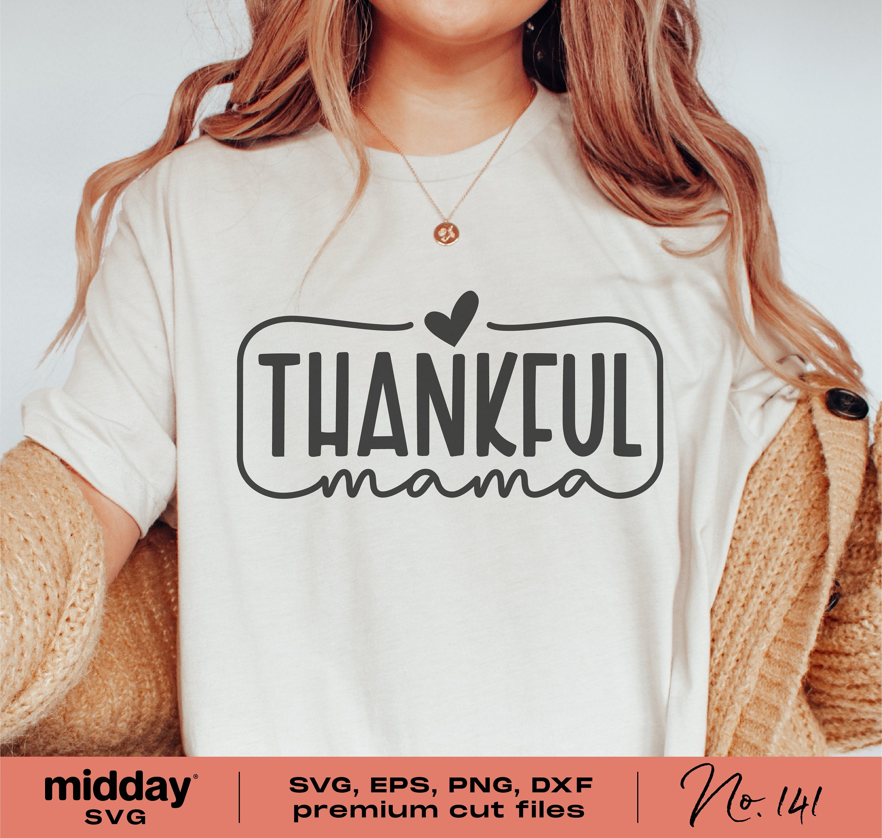 Thankful Mama, Svg Png Dxf Eps, Thanksgiving Svg, Thankful Svg, Fall Autumn Shirts, Cricut Cut File, Silhouette, Grateful Mom Svg, Blessed