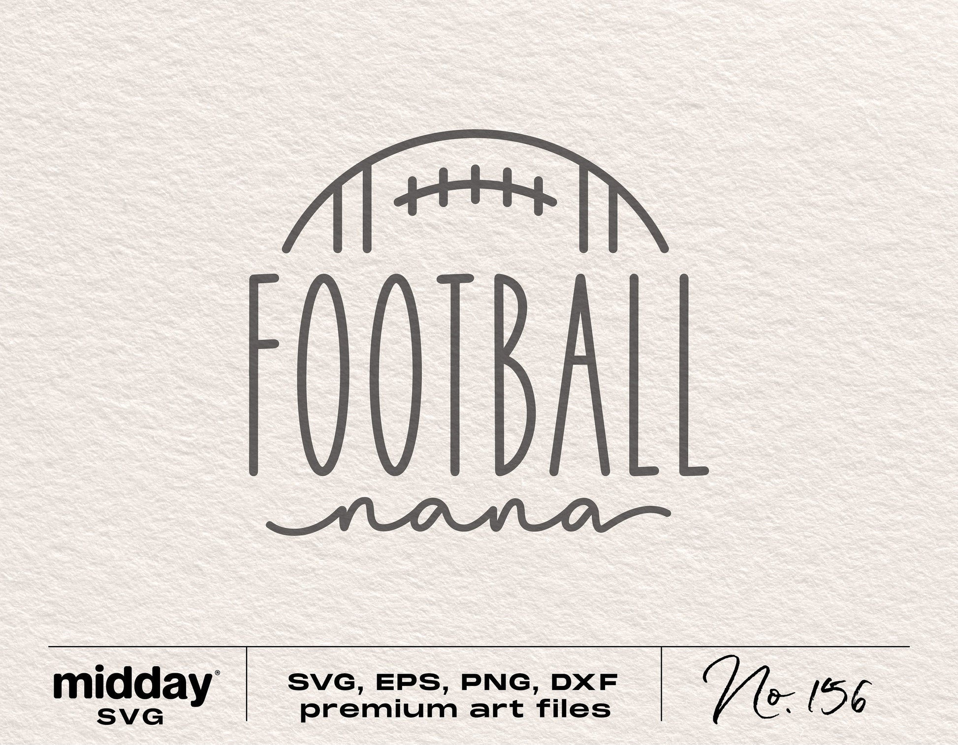 Football Nana SVG design on textured background for Cricut and Silhouette cutting projects.