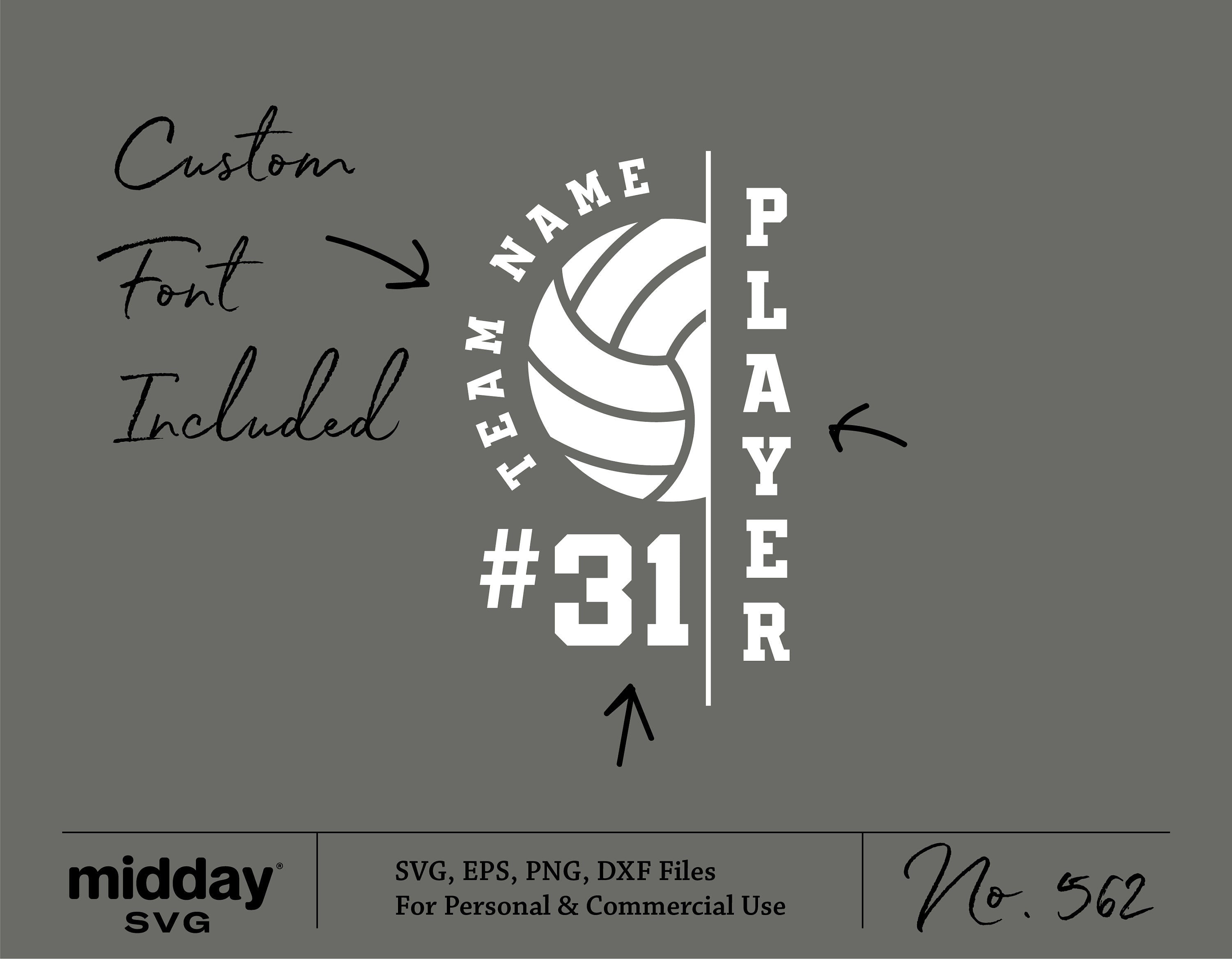 Volleyball Team svg, Personalized Template, Volleyball mom Png, Volleyball shirt svg, Cut File, Iron On, Cricut, Volleyball player svg