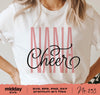 Cheer Nana, Svg Png Dxf Eps, Cheerleader Nana Shirt, Woven Script, Cricut Cut Files, Silhouette, Sublimation, Cheerleader Grandma, Download