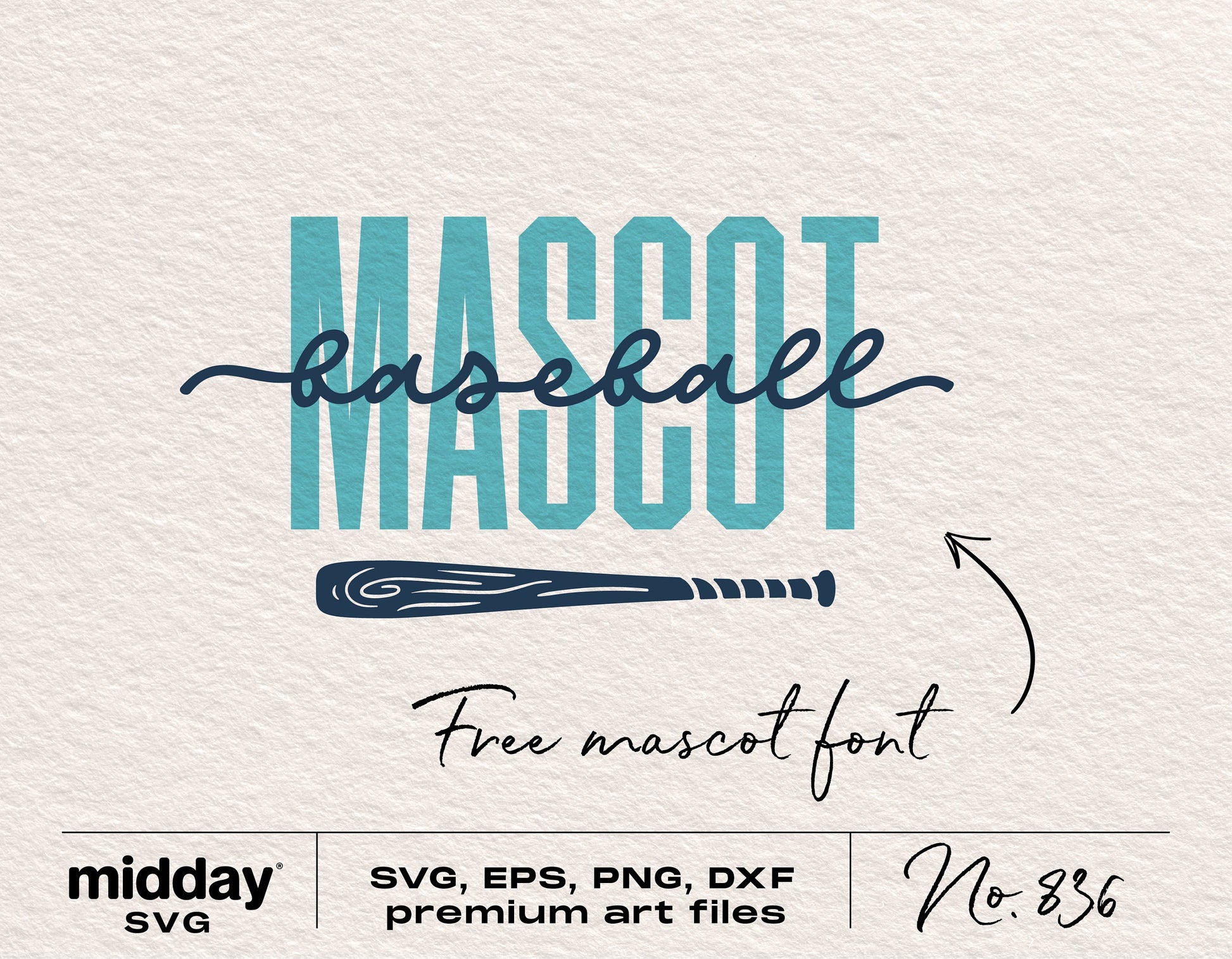 Baseball and Mascot Font SVG Template for Cricut and Silhouette with Free Download Info