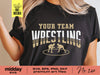 Wrestling Team Template, Svg Png Dxf Eps Ai, Team Shirts, Wrestling Mom, Wrestling Png, Cricut Cut Files, Silhouette, Sublimation, Download