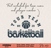 Basketball Team Template, Svg Png Dxf Eps, Team Shirts, Retro Basketball Logo Shirts, Cricut Cut File, Silhouette, Team Logo, Team Design,