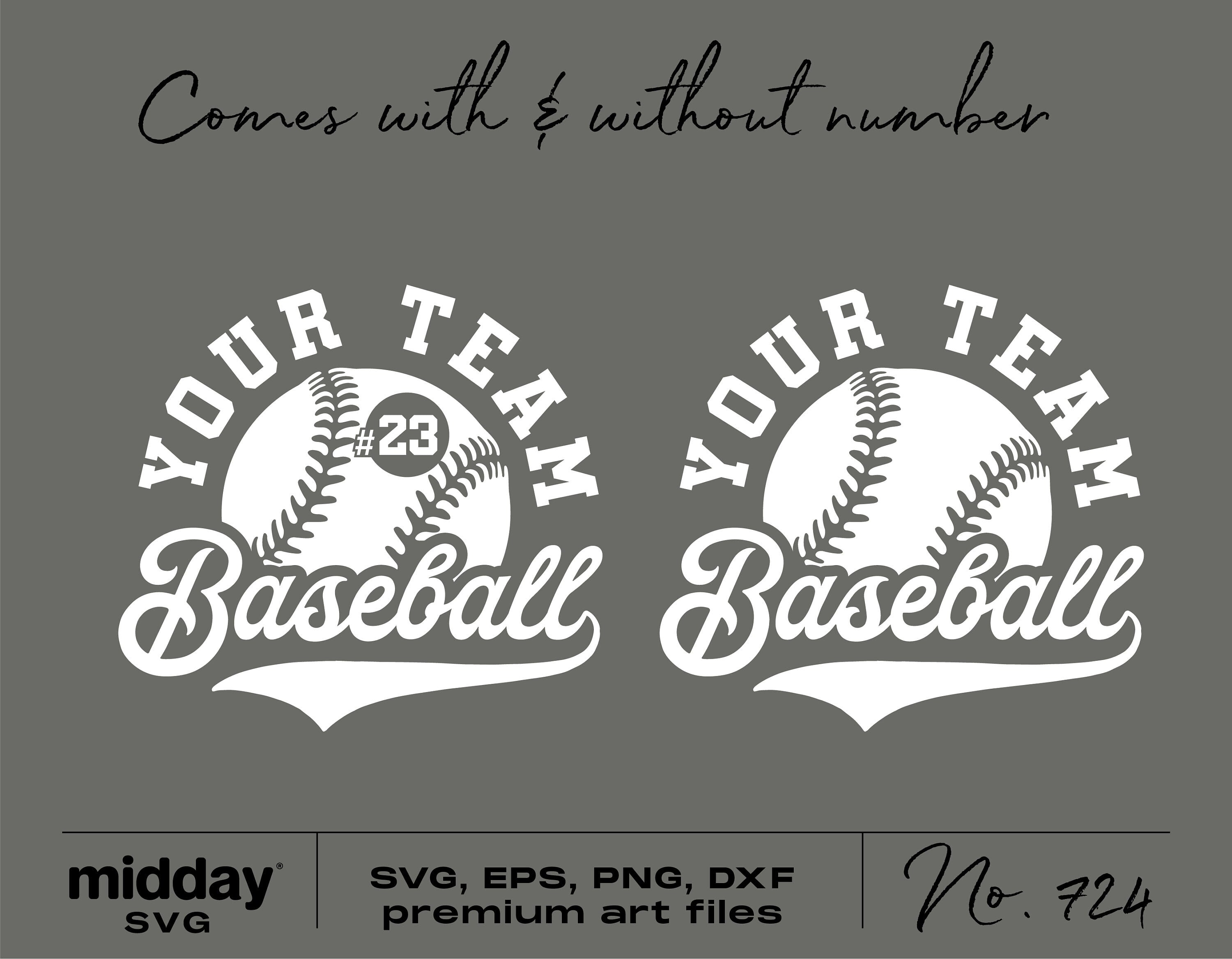 Baseball Team Template, Svg Png Dxf Eps, Svg For Cricut, For Tumbler, Baseball Team Shirts, Team Logo, Silhouette, Sublimation, Baseball Mom