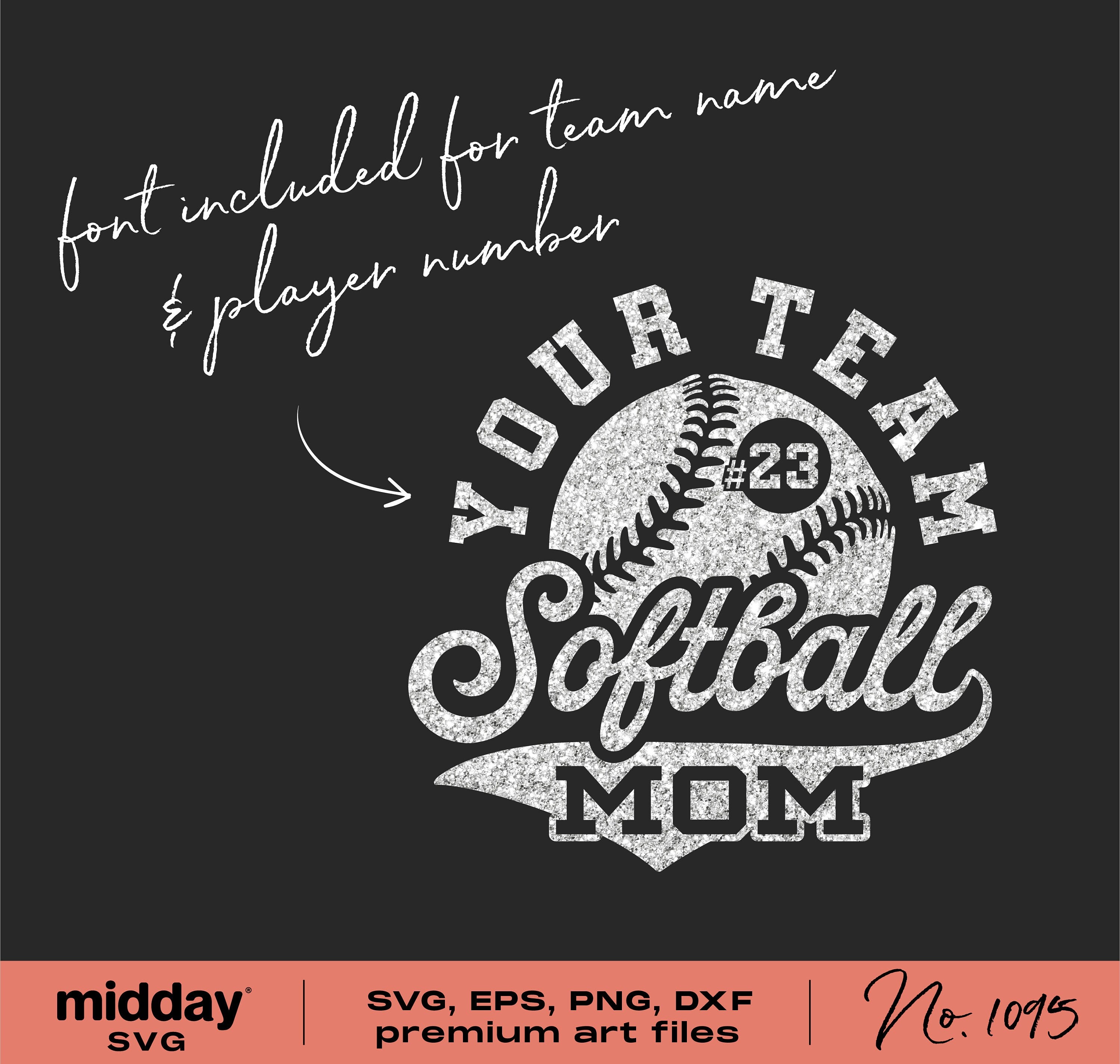 Softball Mom Svg Png, Dxf Eps, Design For Sweatshirt, Shirt, Coffee Mug or Tumbler, Cricut, Silhouette, Sublimation, Softball Mom Shirt