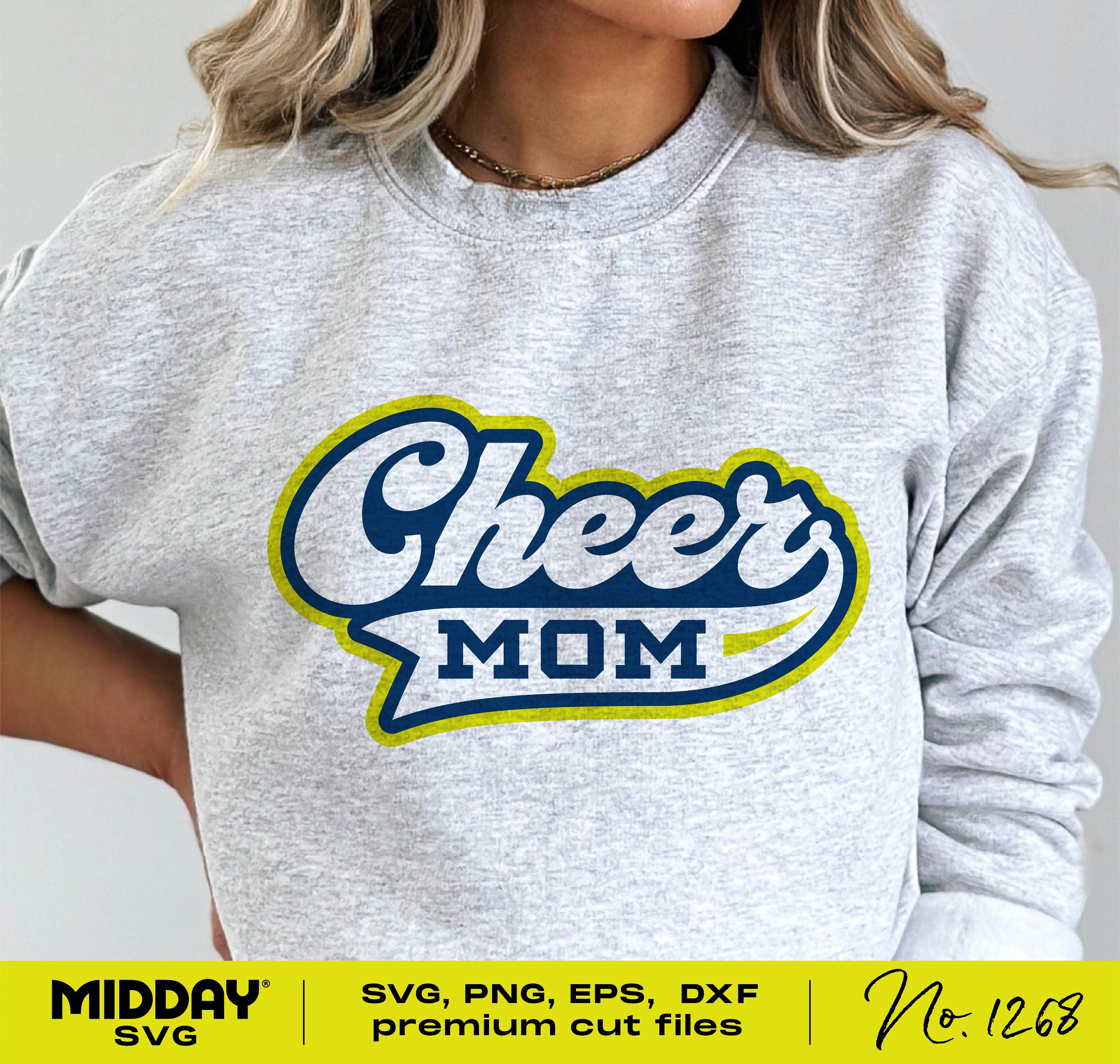 Cheer Mom Svg, Png Dxf Eps, Svg For Shirt, Svg for Cheerleader, Svg Download, Cheer Svg Designs, Silhouette, Digital File, Cheer Mom Shirt