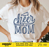 Cheer Mom Svg Lightning Bolt, Svg for Cricut, Quirky Fun Cheer Mom Shirt Design, Cheer Cone Svg, Svg for Tumbler, Sublimation, Silhouette