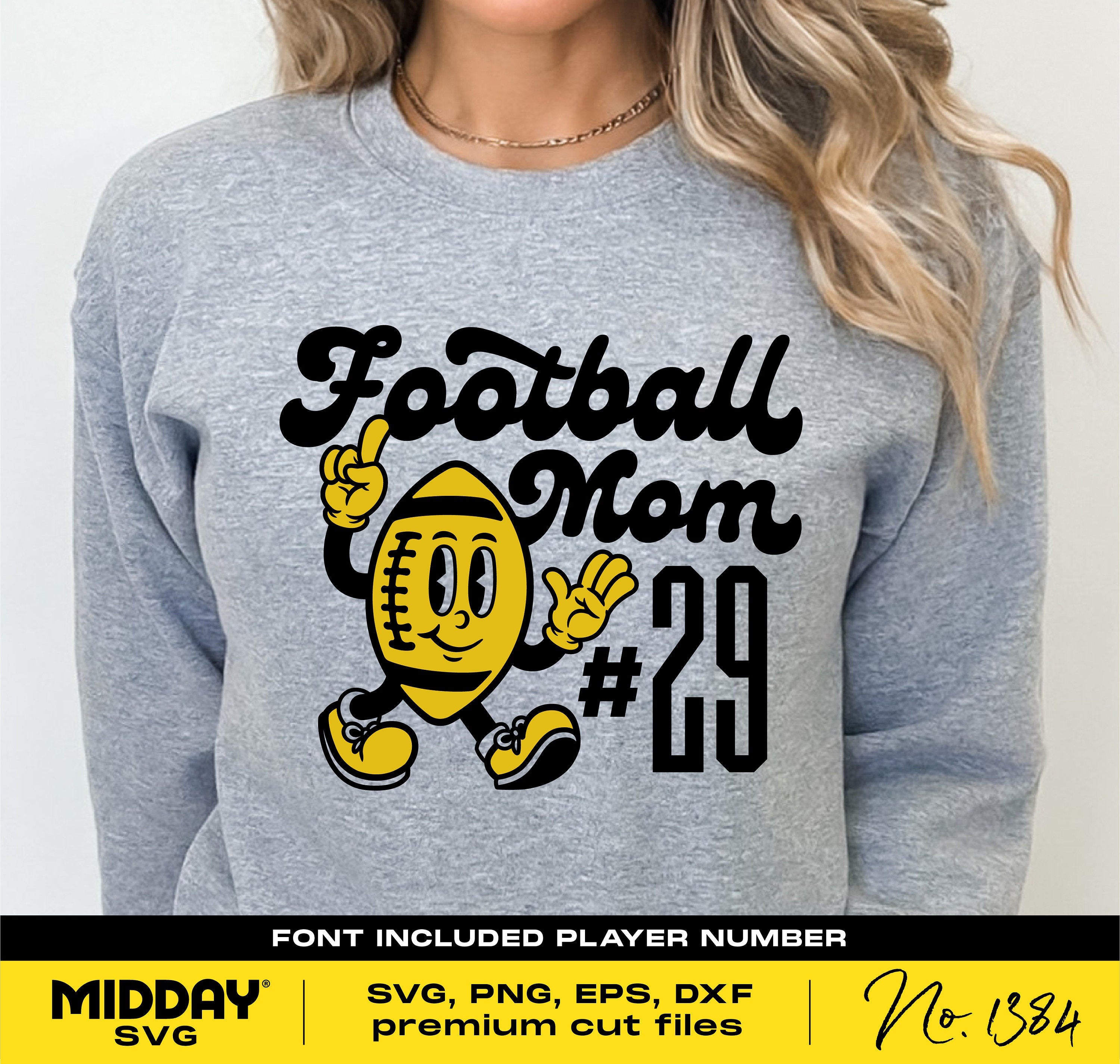 Football Mom Svg Png, Mascot Character, Shirt Design, Svg For Tumbler, Svg Cut Files, Svg with Player Number, Svg For Cricut, Sublimation