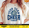 Cheer Coach Svg, Png Dxf Eps, Cheerleader Coach Shirt, Pom Pom Svg Png, Cricut Cut Files, Silhouette, Sublimation, Cheerleading Coach