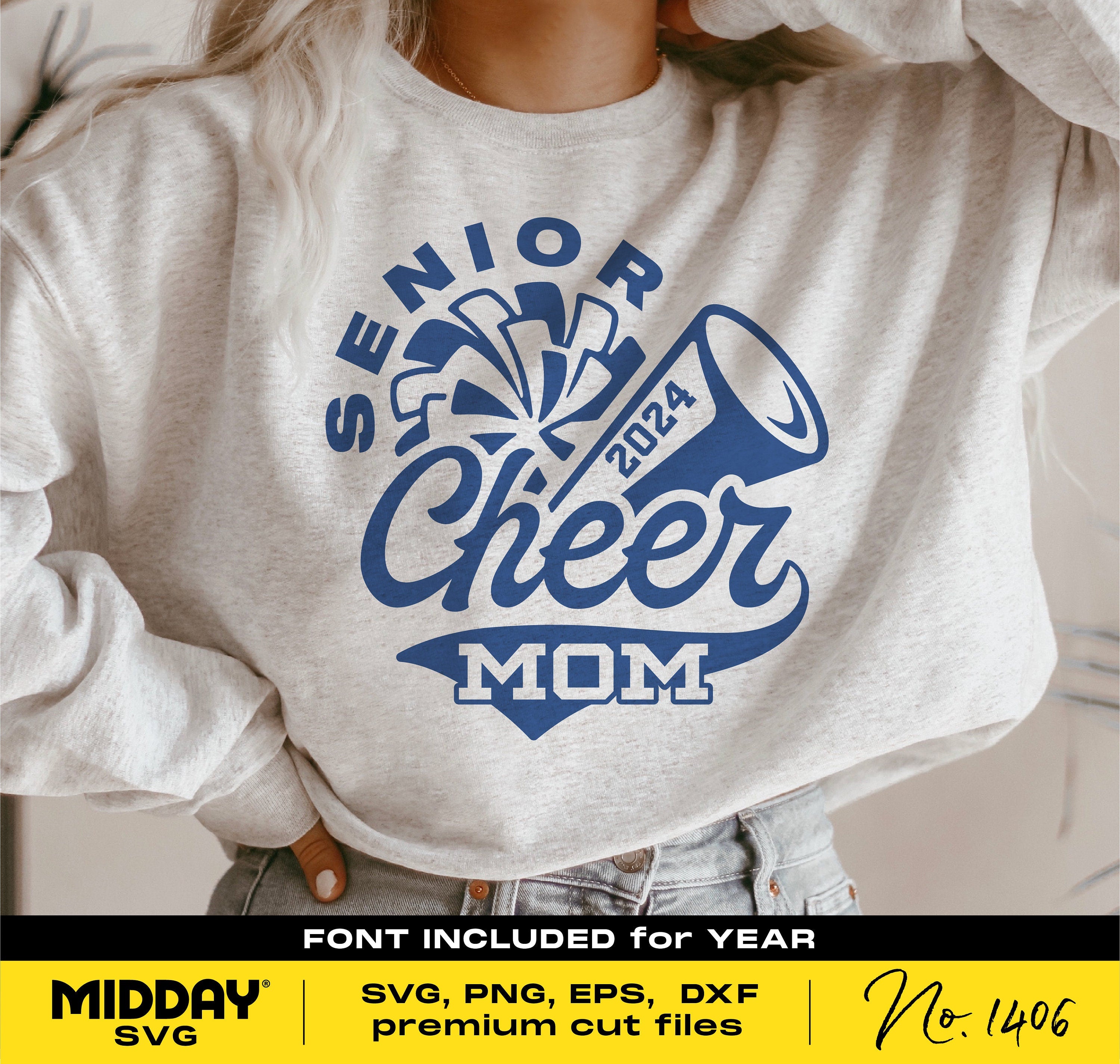 Senior Cheer Mom 2025 Svg, Png Dxf Eps Ai, Cheer Mom Shirt Png, Cricut Cut File, Cheerleader Png, Cheer Mom Png, Class of 2024, Graduation