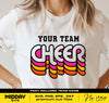 Cheer Team Template, Svg Png Dxf Eps, Retro Cheer Design, Cheer Mom Svg Png, Cheerleader Shirt, Cheer Team Svg, Cheer Coach Svg, Sublimation