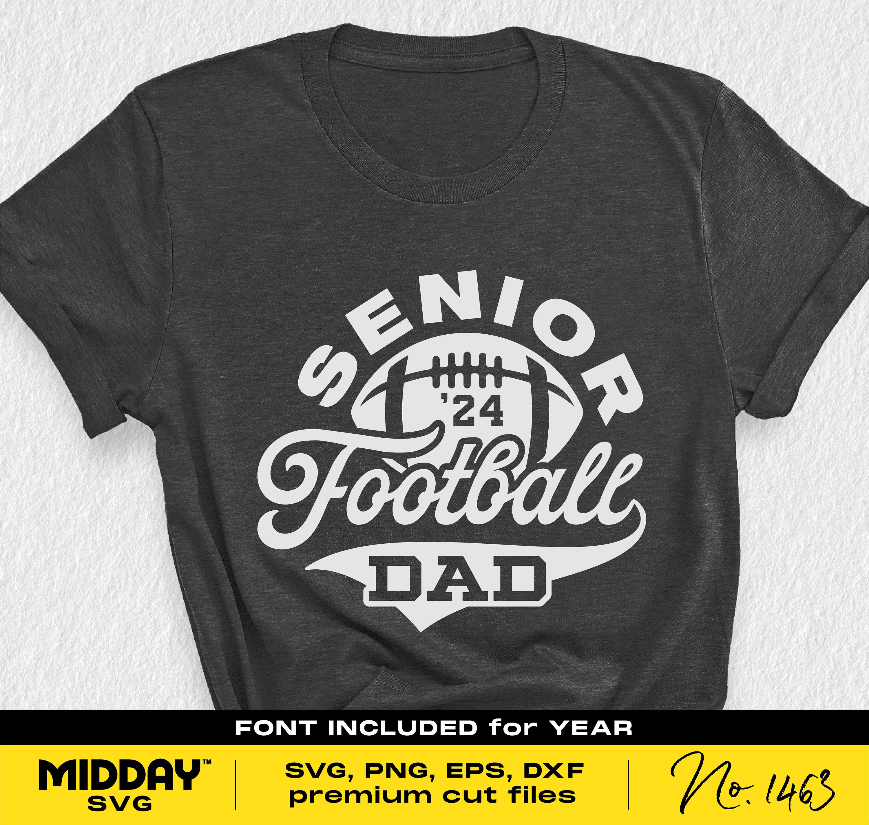 Senior Football Dad Svg, Png Dxf Eps, Football Dad, Varsity Graduation Cut File, Class of 2025, Silhouette Cameo, Cricut, Graduation