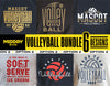 Volleyball Svg Bundle, Svg for Cricut, Team Template Svg, Volleyball Png, Svg File, Team Shirt Design, Sublimation, Silhouette, Option 2