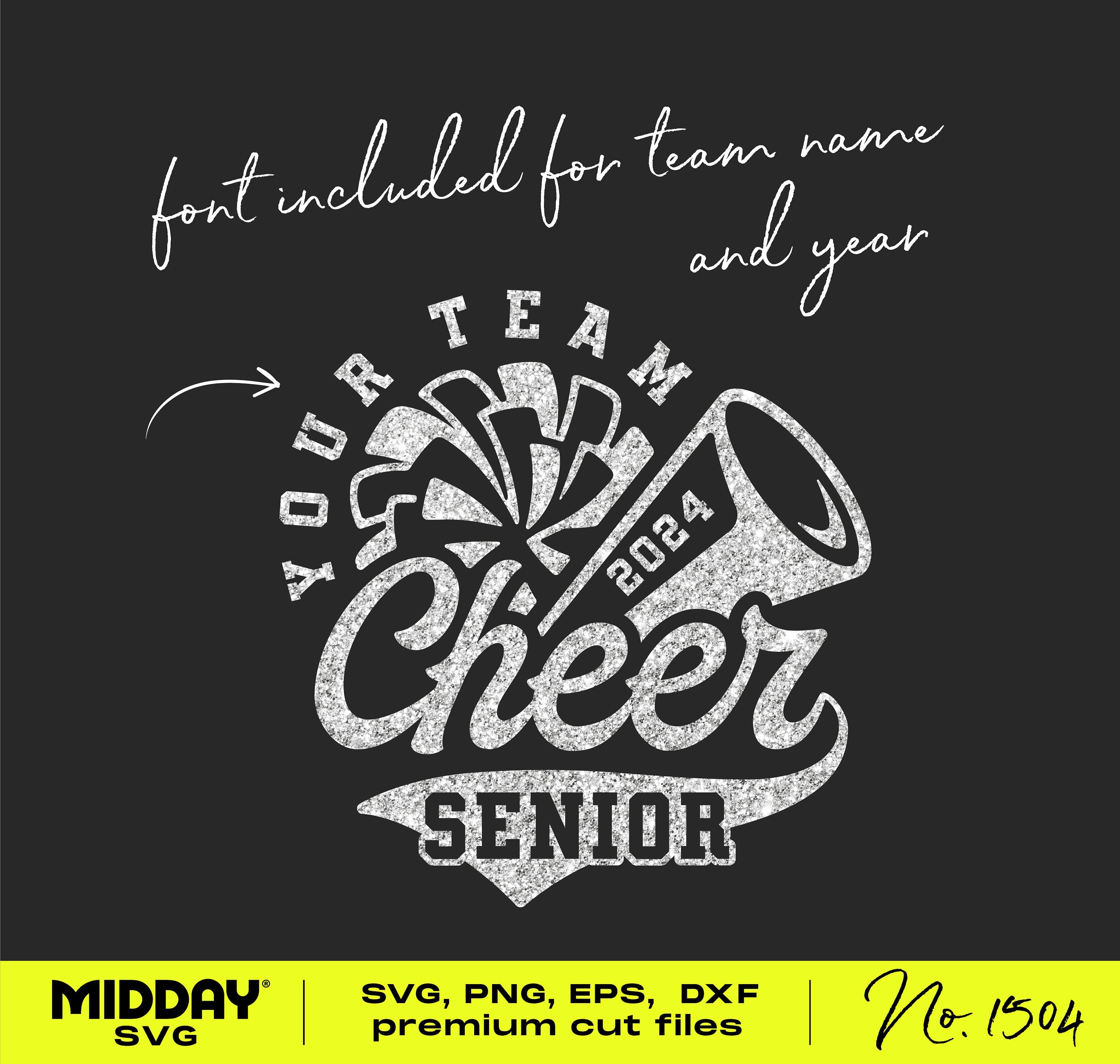 Cheer Senior svg, Varsity Cheerleader Svg, 2024, Senior Cheer Team Shirt Design, Senior Cheer Mom, Svg for Cricut, Senior Cheerleading