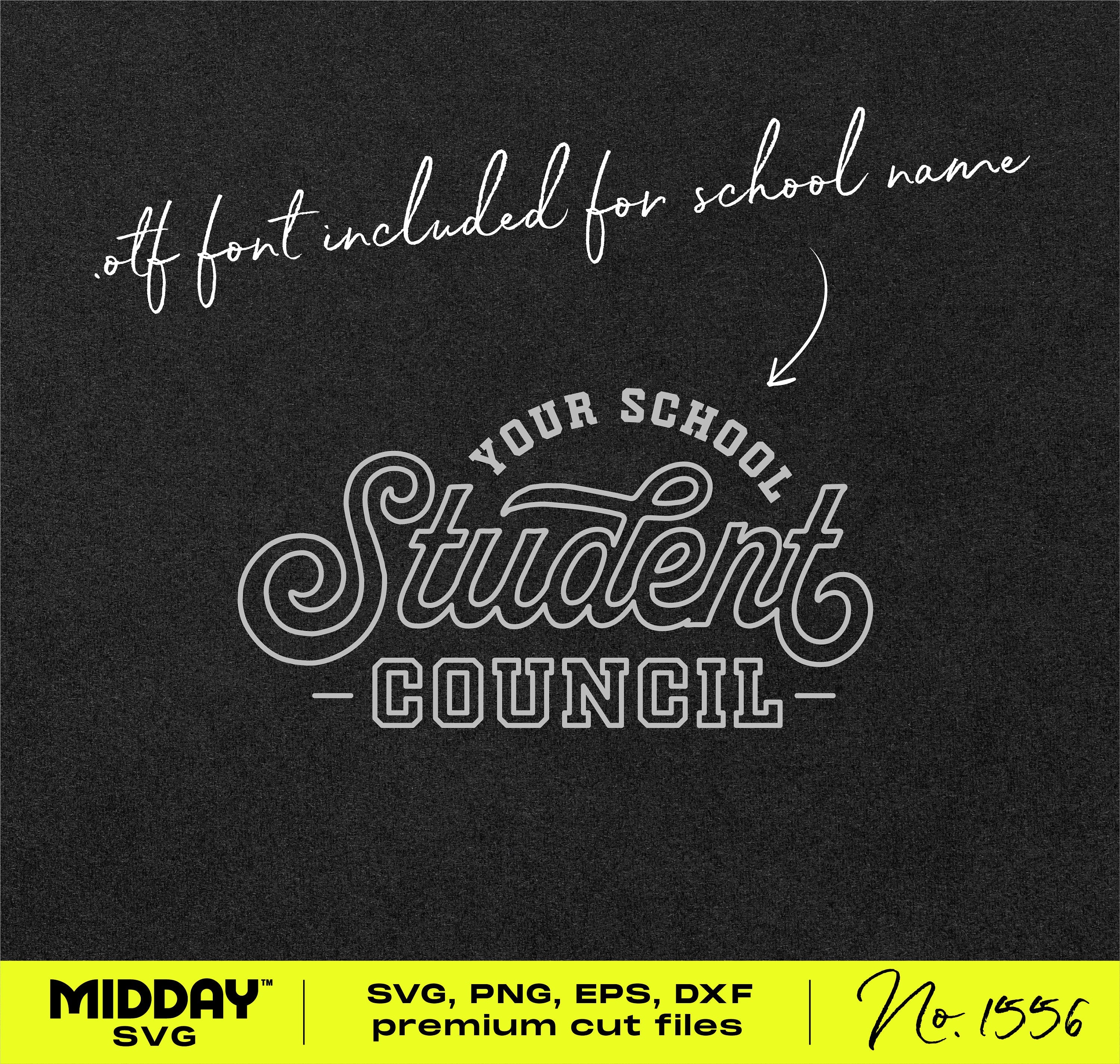 Student Council Svg Png, School Council Svg, Svg files for Cricut, Silhouette, Sublimation, Digital download, Student Council Shirt Design