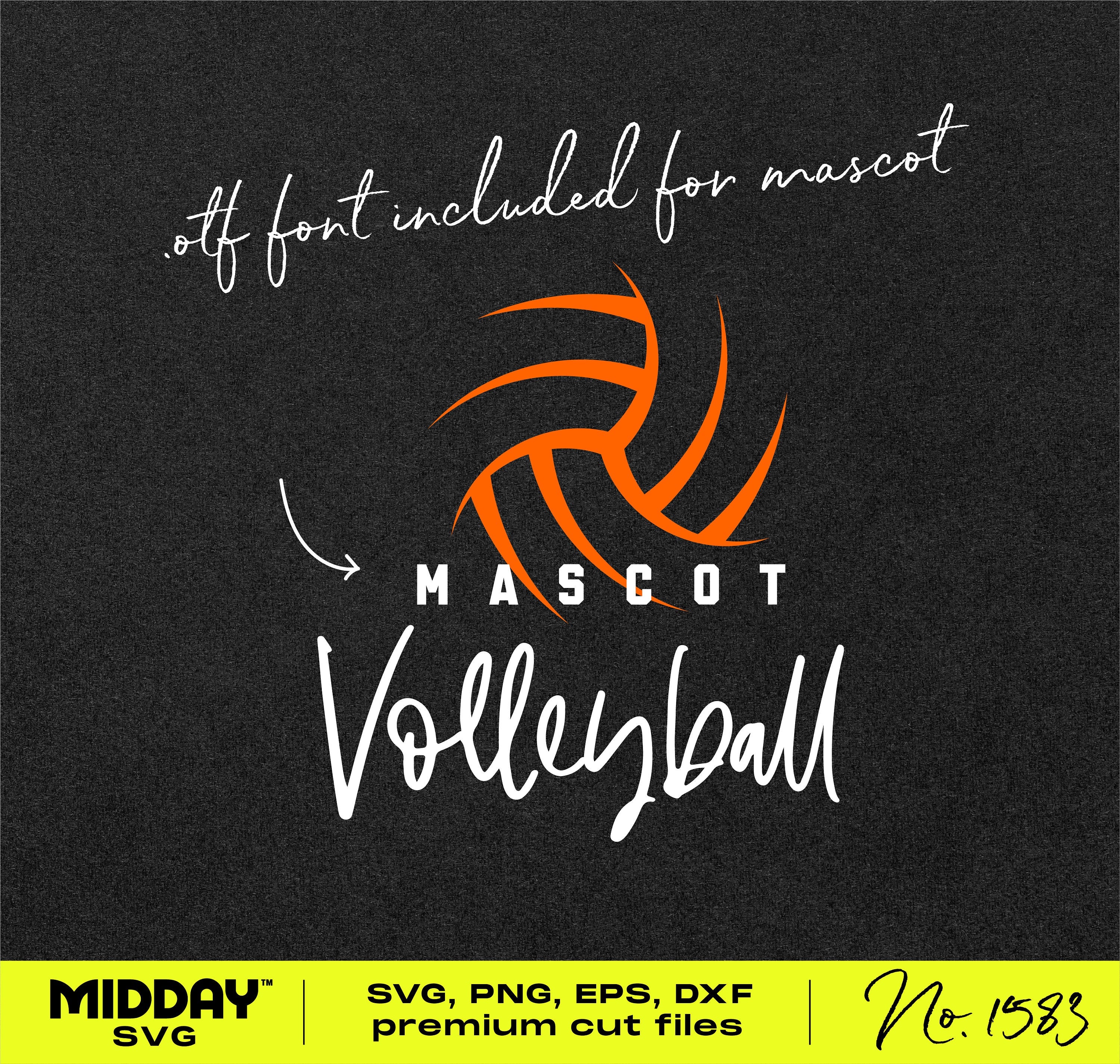 Stylish Volleyball Team Template SVG: DIY Customizable and Energetic Design