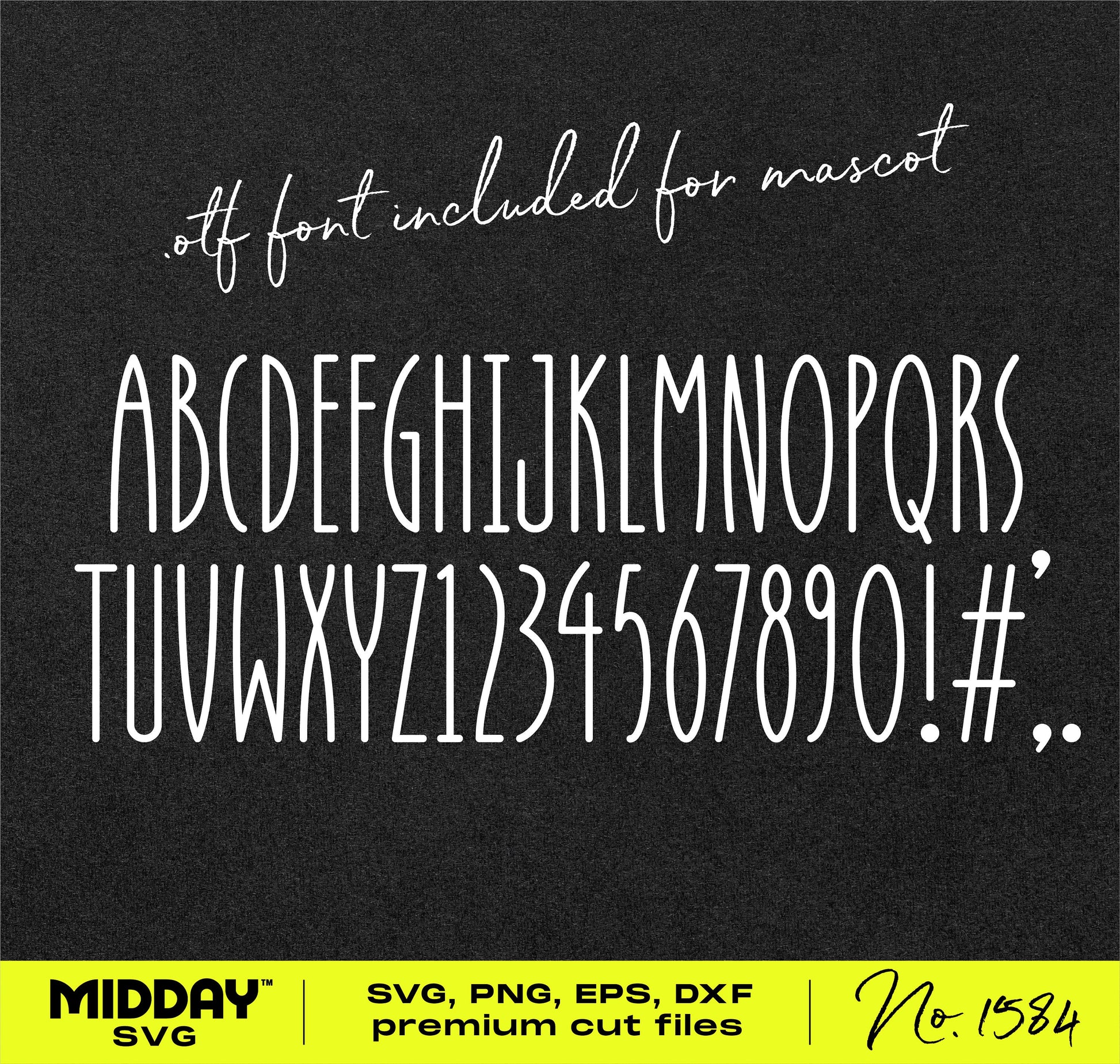 Custom font for team names, SVG template with alphabet and numbers