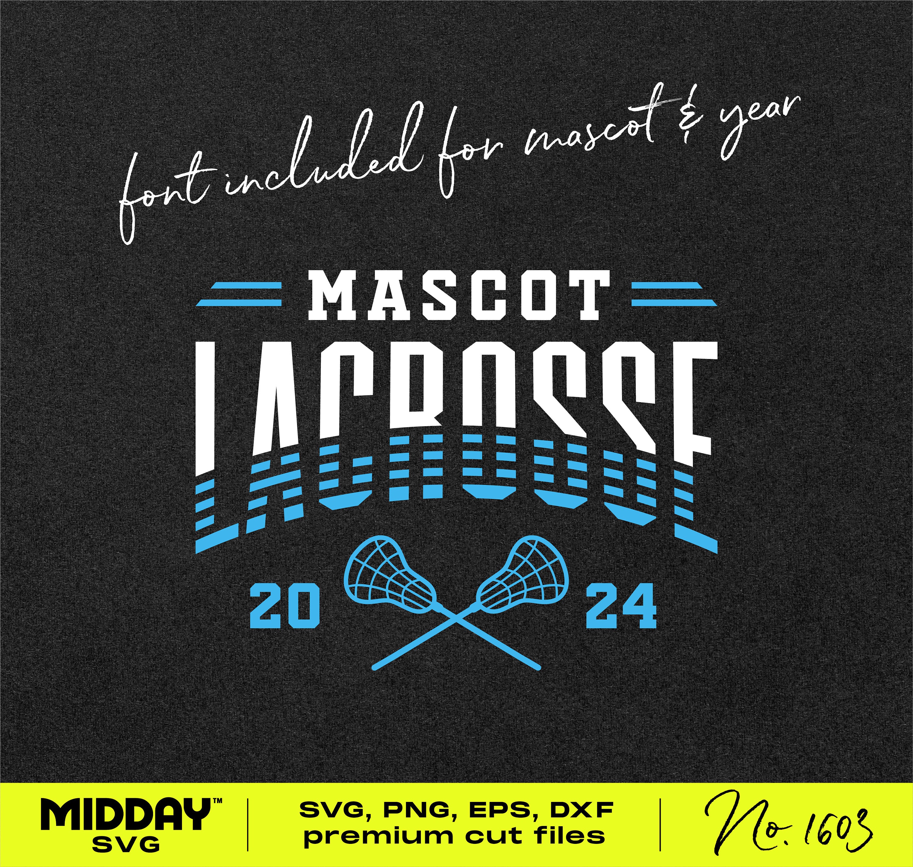 Customizable Striped Lacrosse Team SVG: Perfect for Team Gear and Merchandise