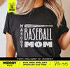 Customizable Baseball Mom Svg Png with Bat - Perfect for T-shirts and Hats!