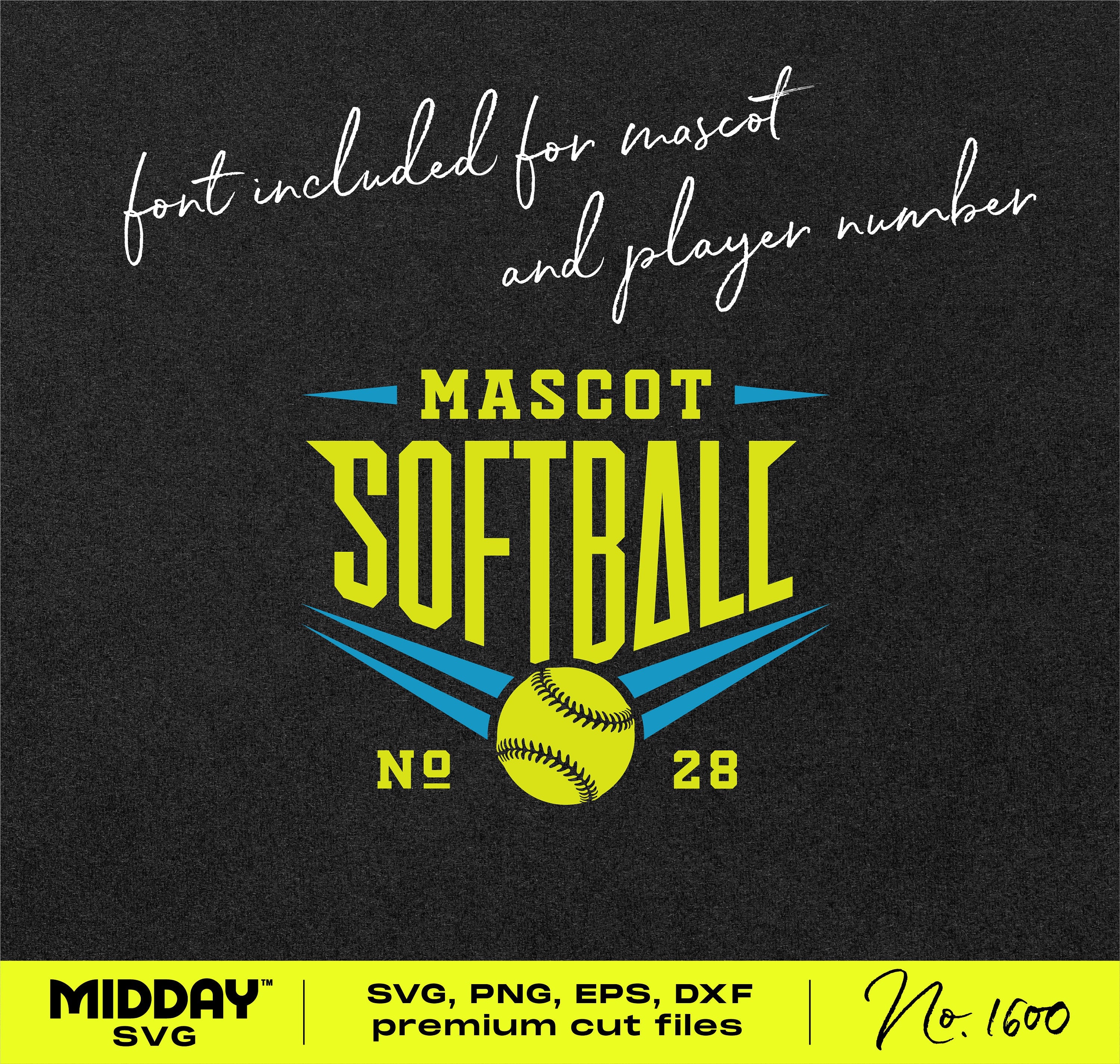 Dynamic Softball SVG Design: Perfect for Team Gear and Merchandise