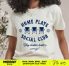 Home Plate Social Club Baseball SVG: Instant Download for Crafting