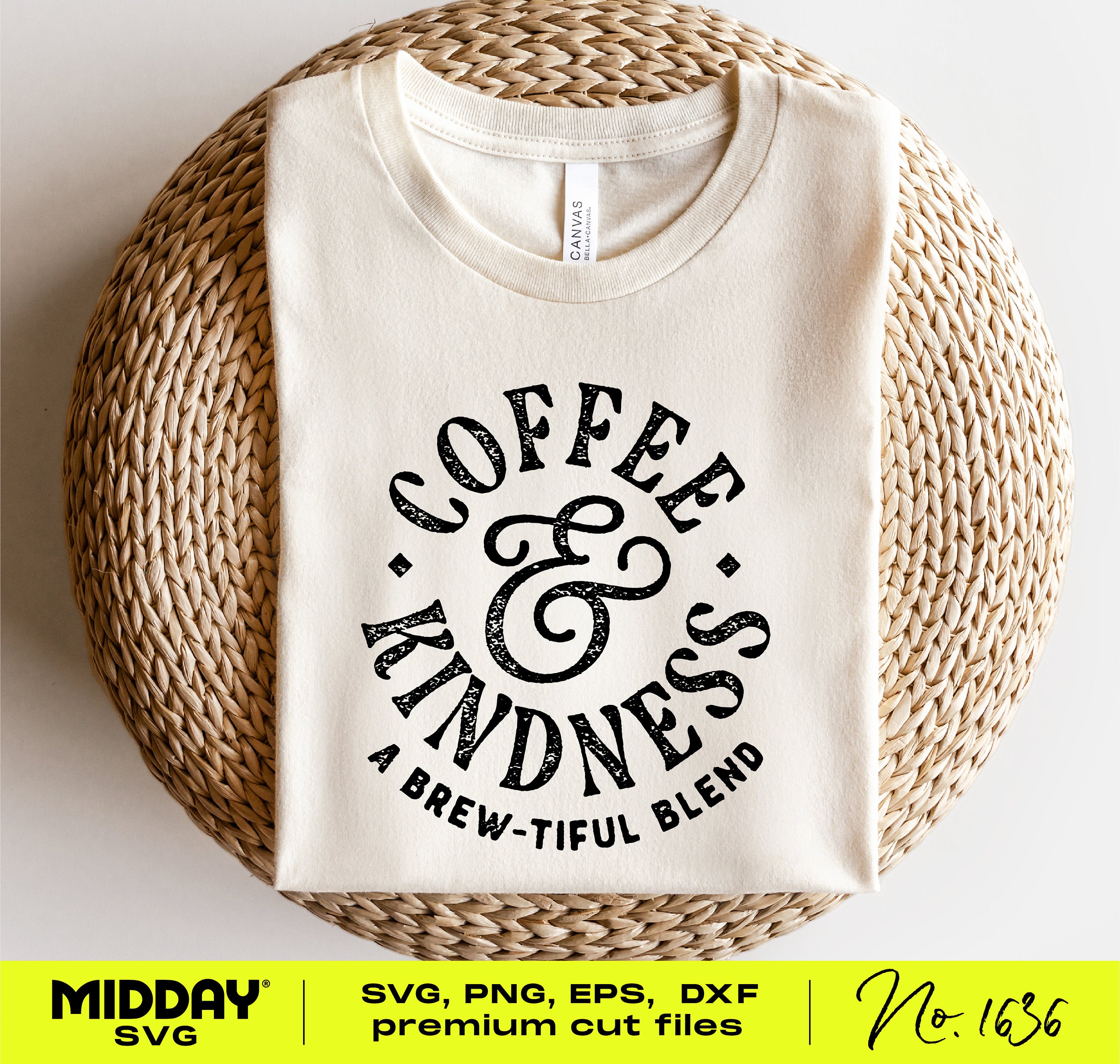 Coffee and Kindness Svg Png, Coffee Mug Design Svg, Cricut Svg, Coffee Shirt Design, Teacher Svg Png