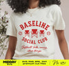 Funny Softball SVG for Baseline Social Club - Instant Download