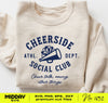 Cheerside Social Club Cheer Mom Design - Instant Download SVG PNG