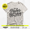 Pitches Be Crazy SVG PNG - Funny Baseball Design - Digital Download