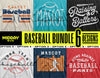 Baseball Svg Png Bundle V5: DIY Customizable Digital Download Templates for Your Favorite Teams